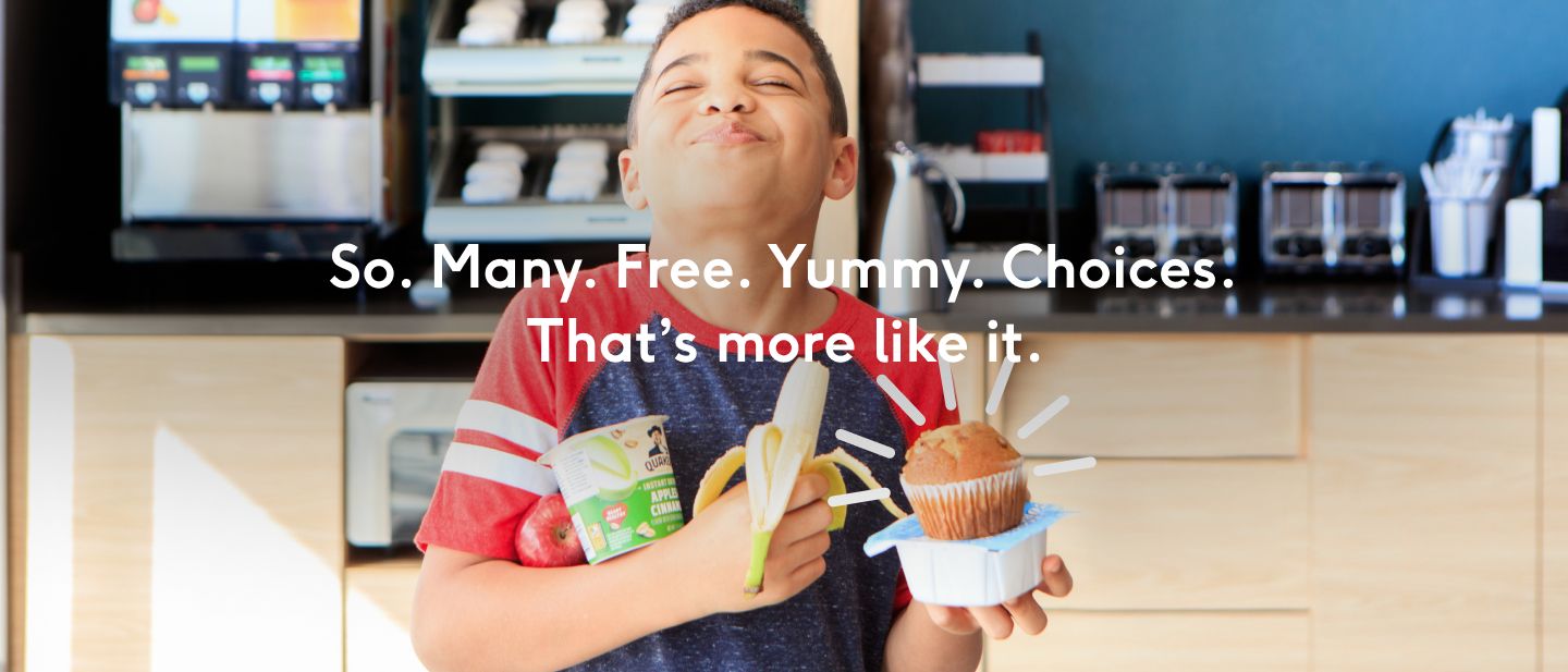 So. Many. Free. Yummy. Choices. That's more like it.