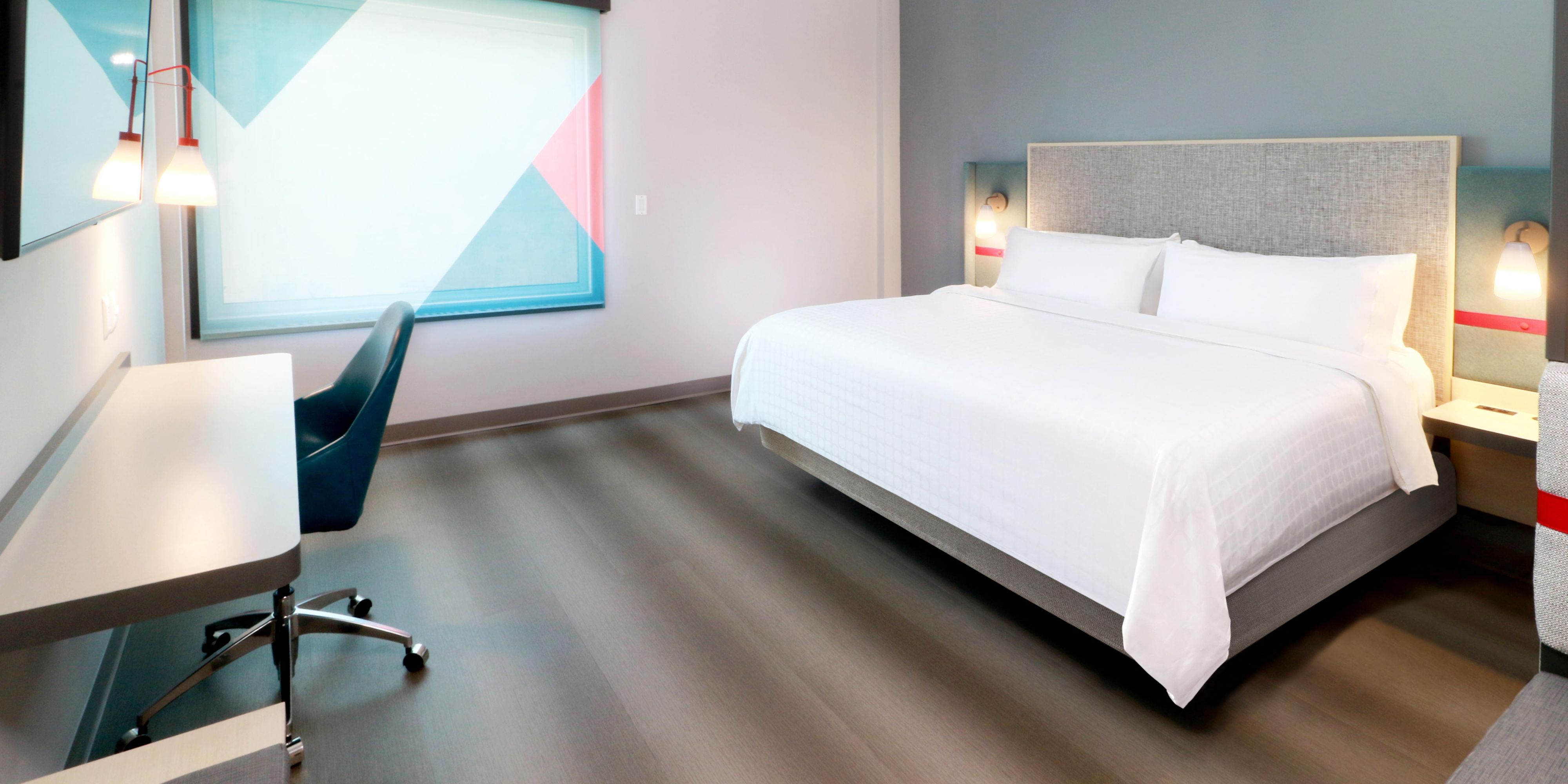 There’s nothing more important than a good night’s rest. That’s why we’ve made thoughtful decisions with every inch of space focusing on sound sleep, with high-quality mattresses and bedding, black-out roller shades, and a sound-reducing headboard.​