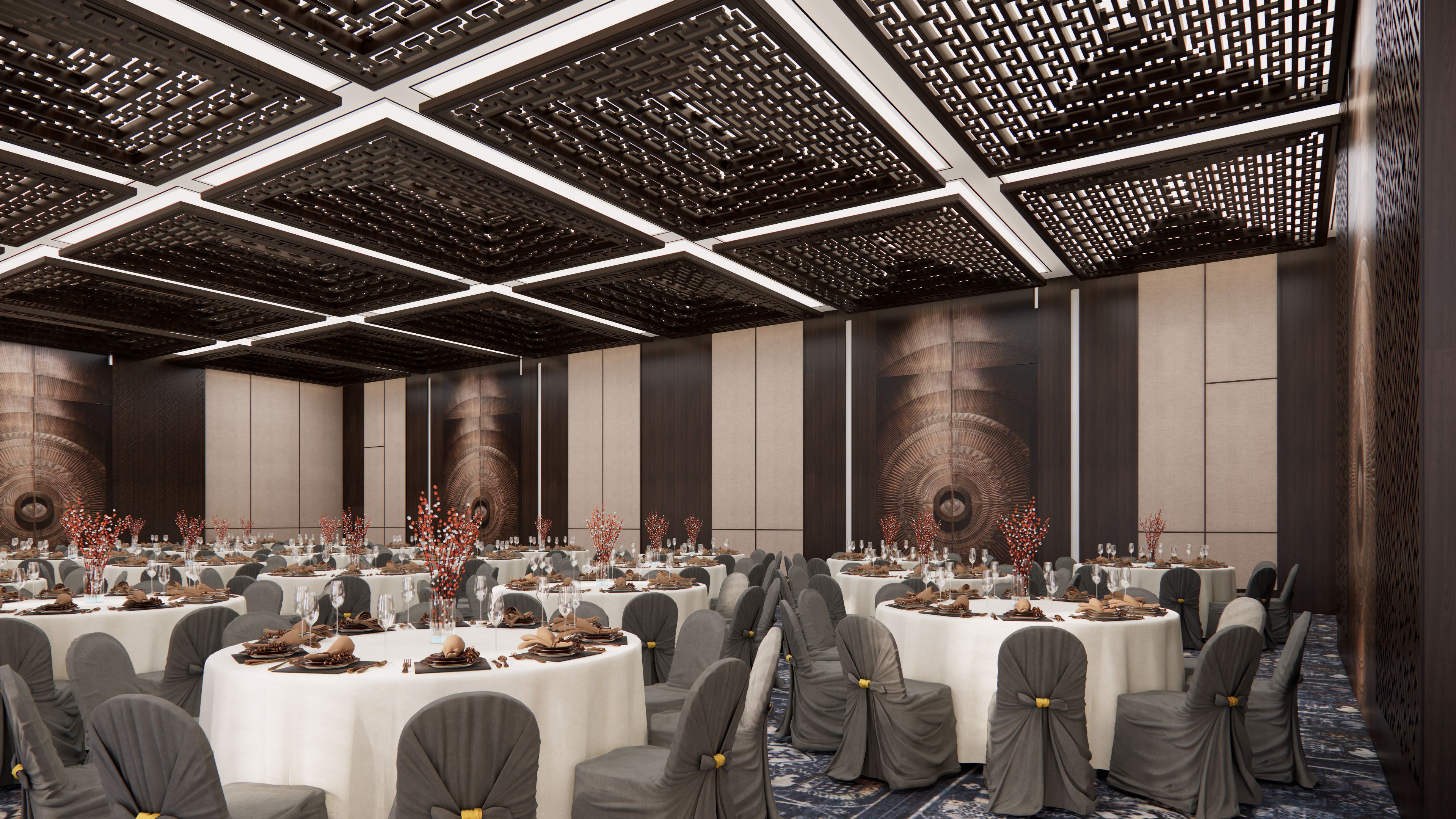 People enjoying the beach at dusk