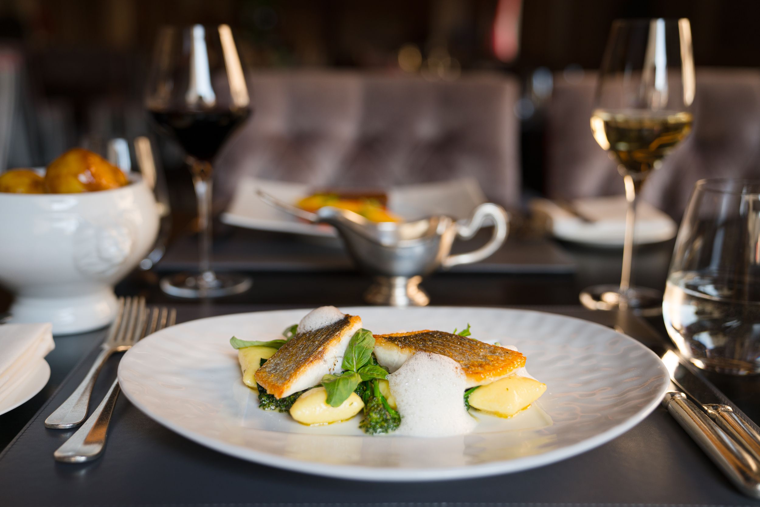 Plato principal en el restaurante Charlotte & Fritz 