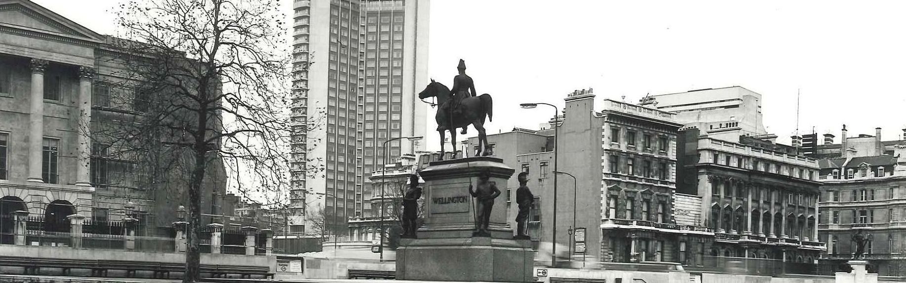 Statue in front of Picadilly