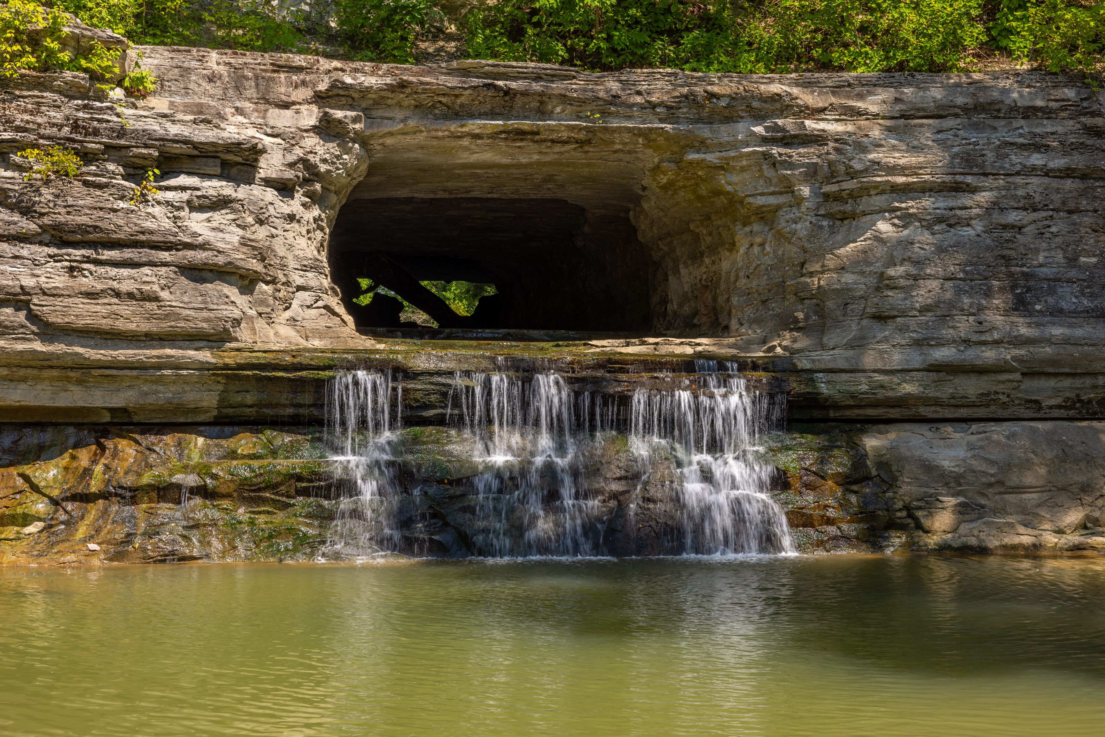 rock formations at river