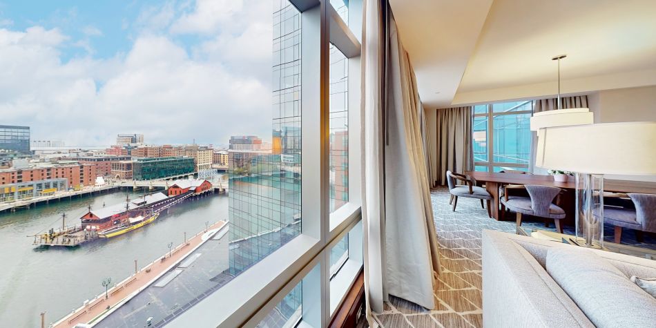 View of the harbor from the Ambassador suite.