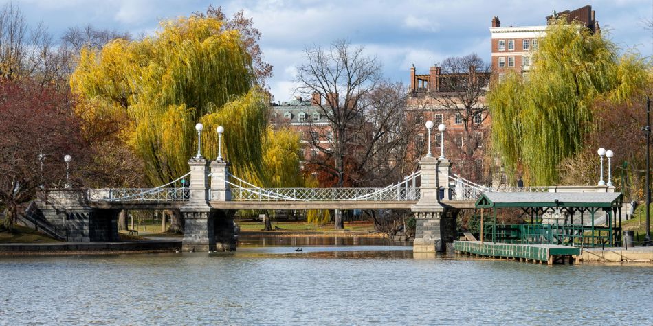 Boston Public Garden foot bridge.