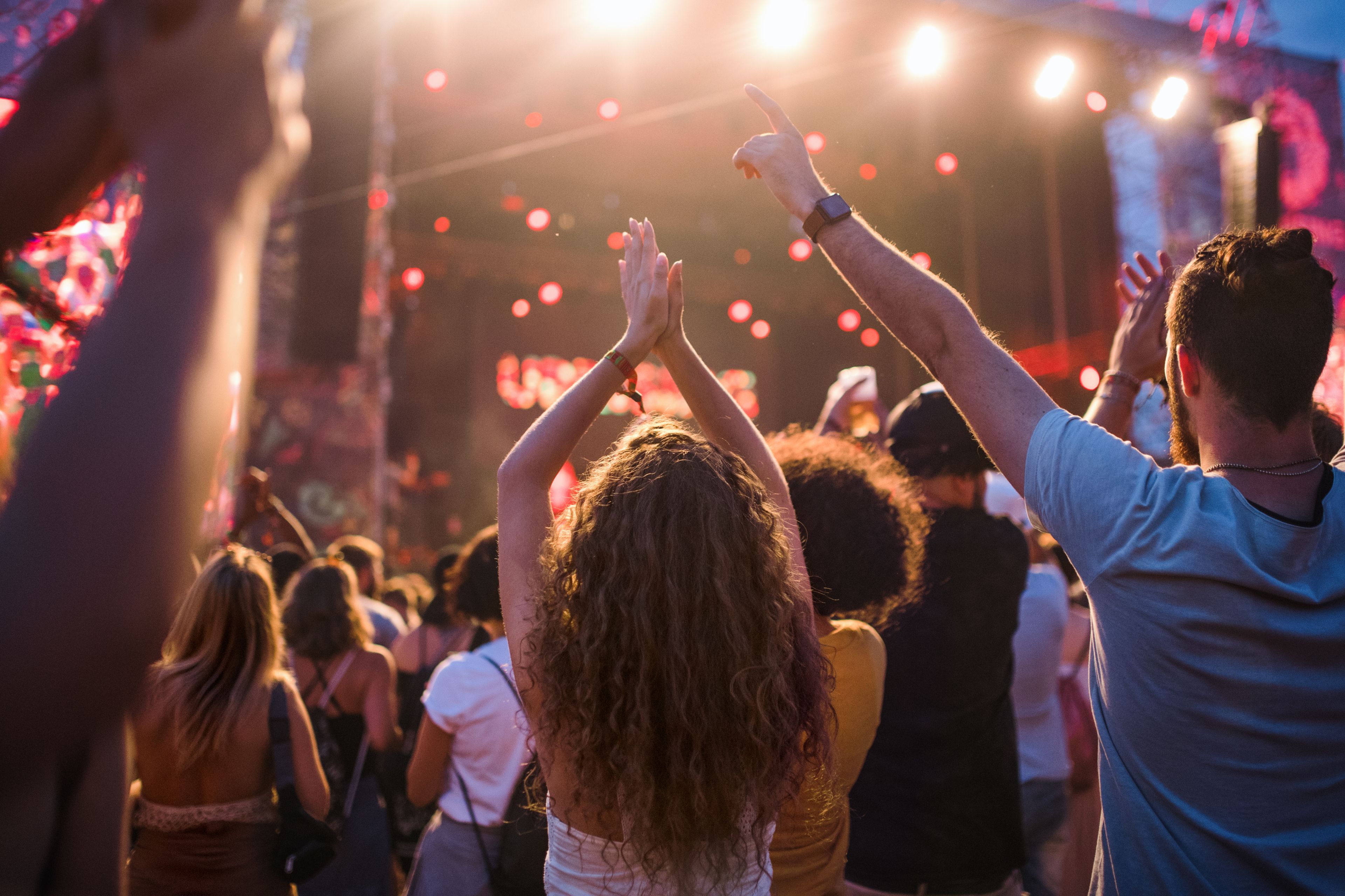 Crowd at a concert.