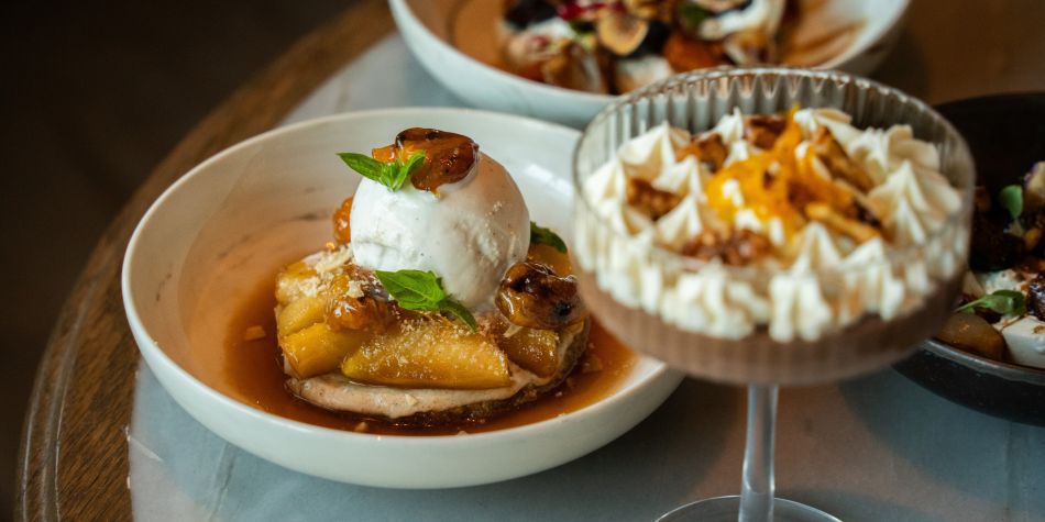 Seasonal desserts served at InterContinental Boston.