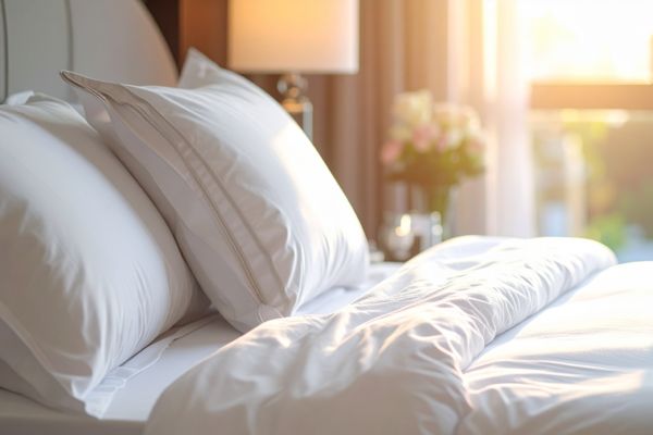 InterContinental guest bed with luxurious white bedding