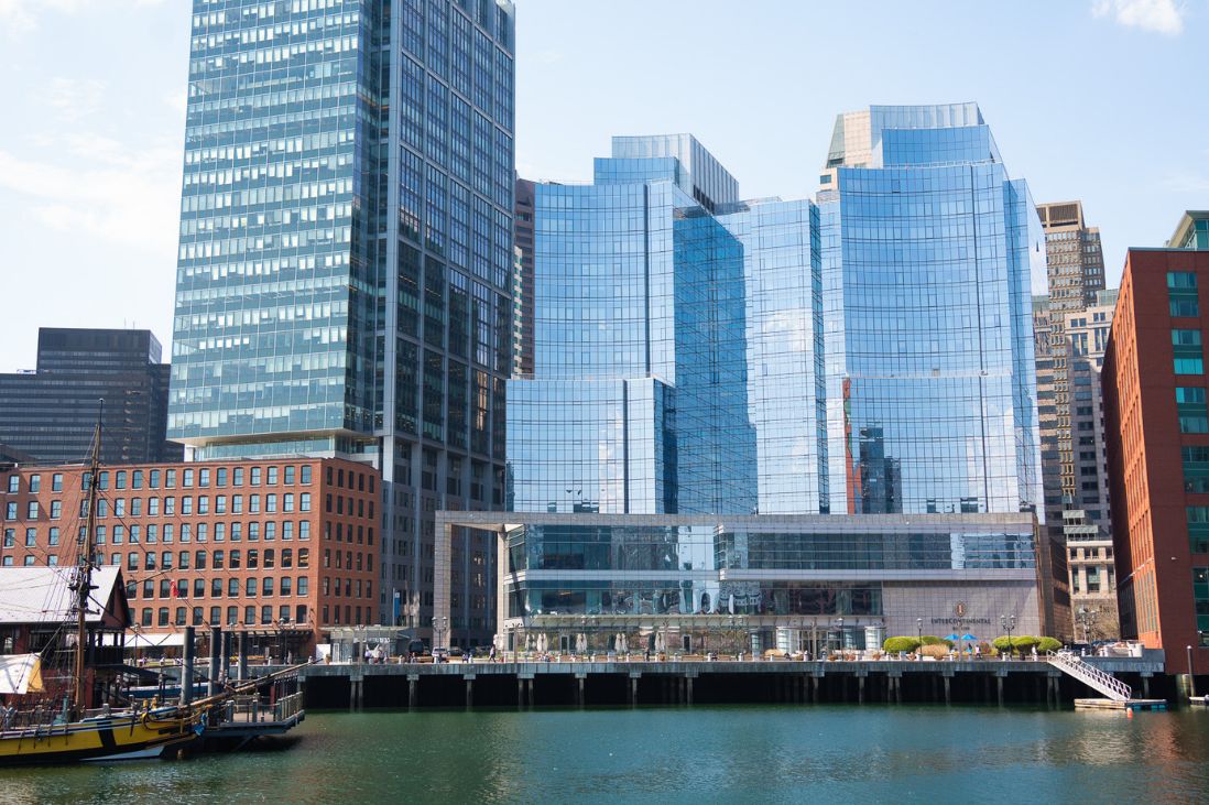 View of IC Boston on the harbor.