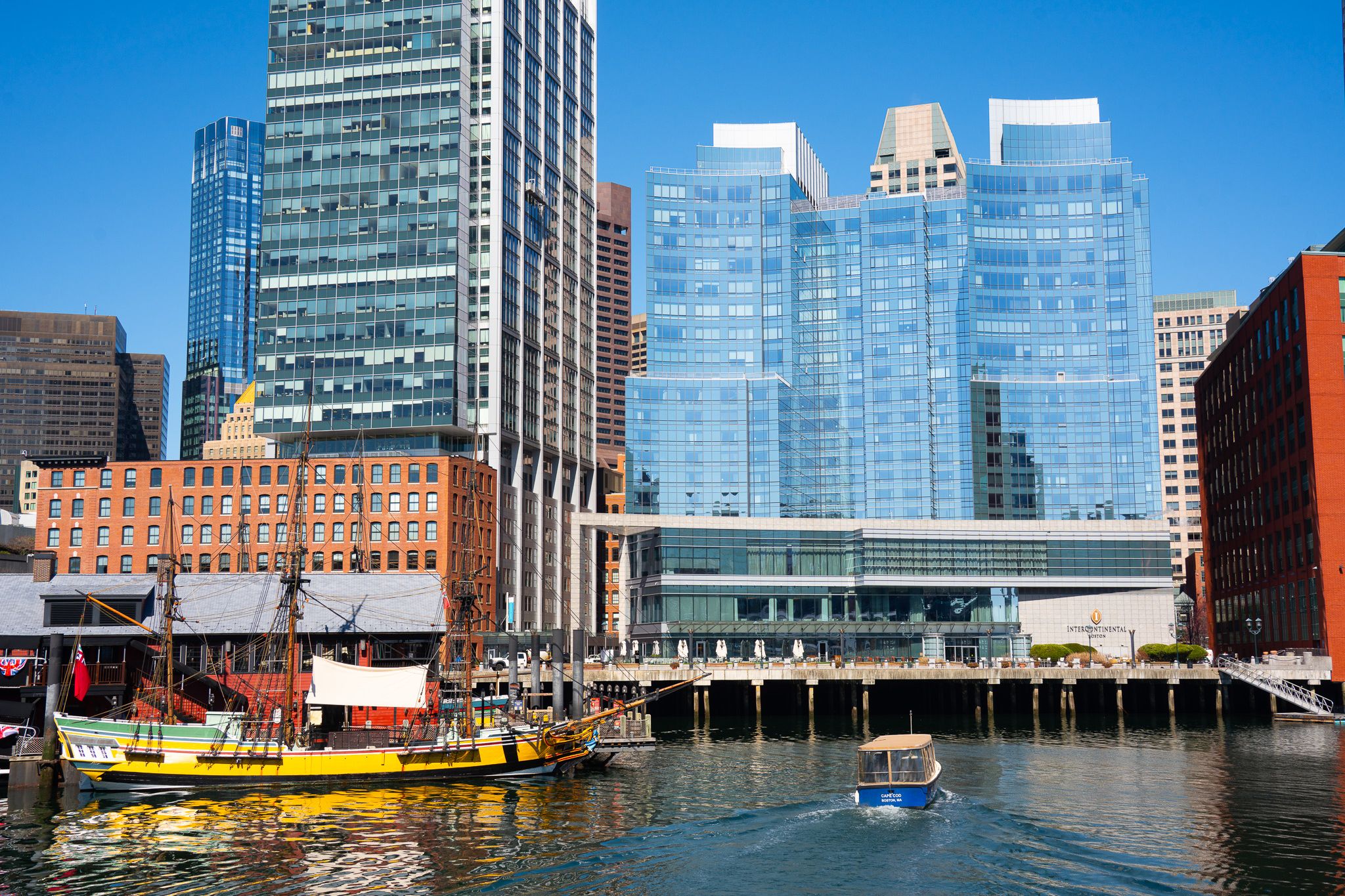 View of InterContinental Boston from the river.