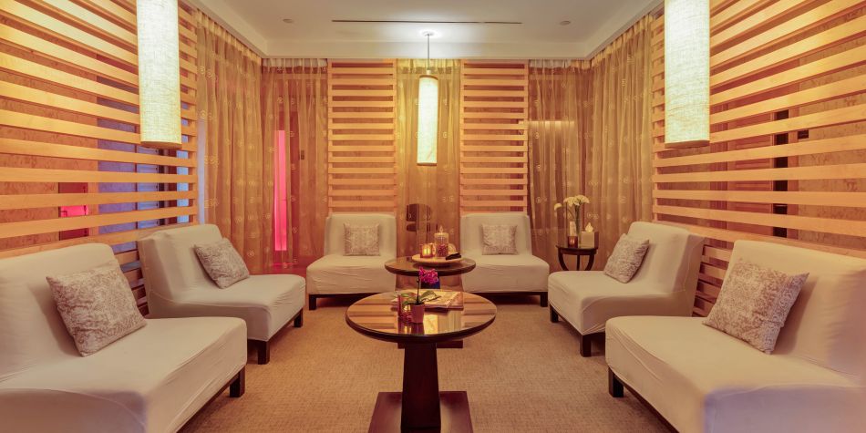 beautiful spa lounge area 