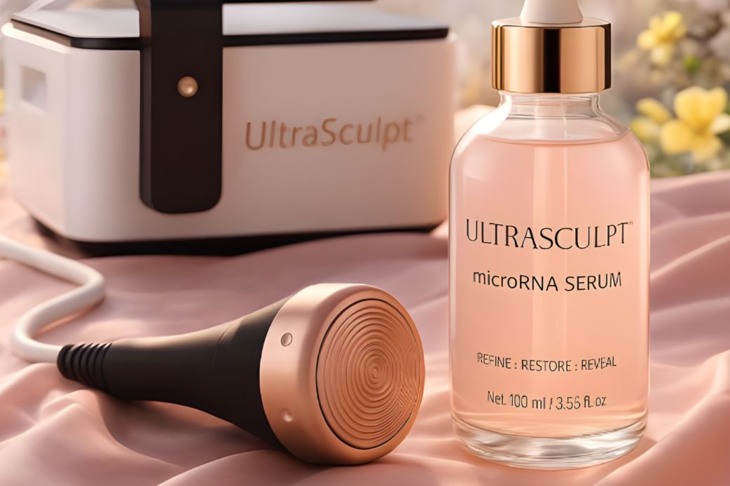 Ultrasculpt treatment serum and machine.