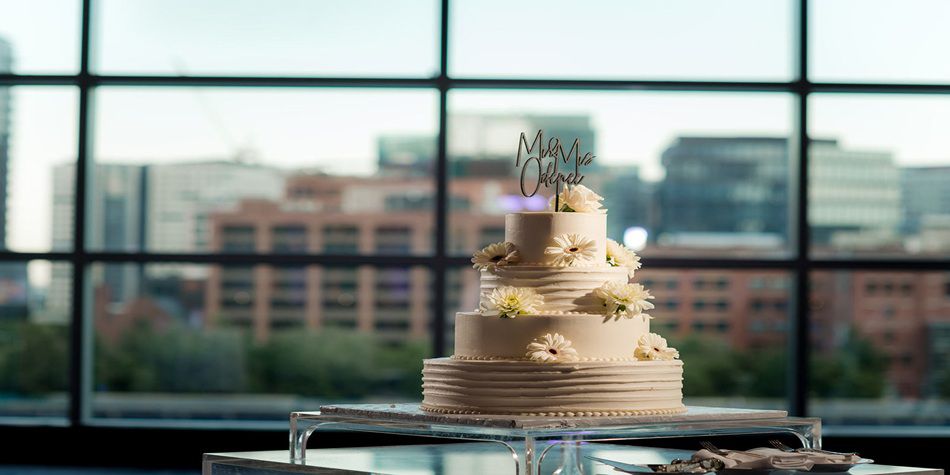 IC Boston wedding cake