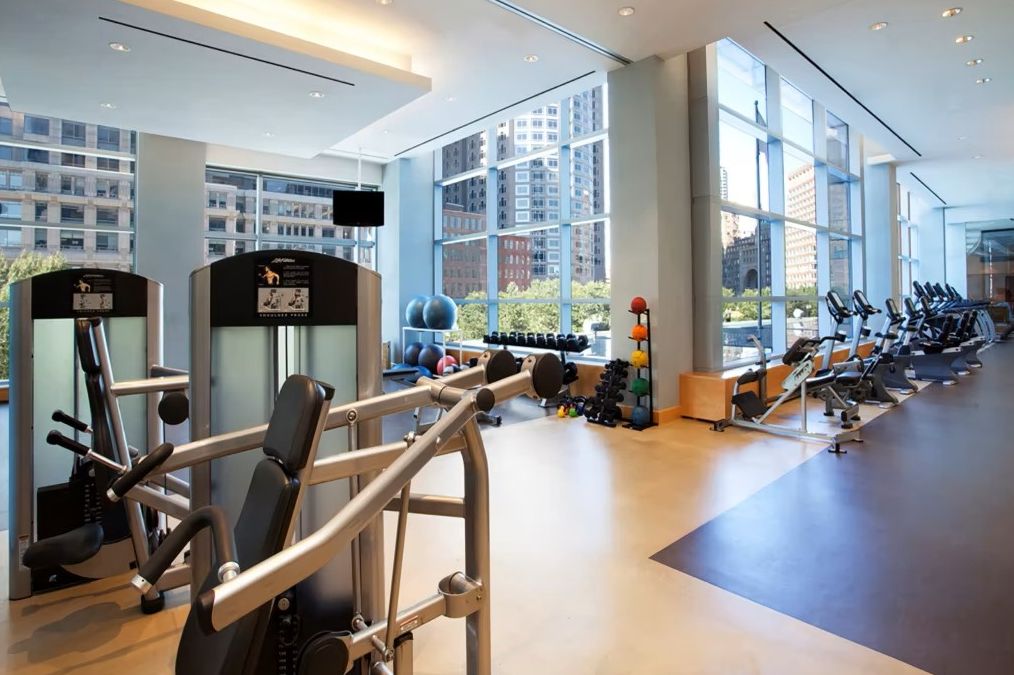 State-of-the-art fitness center with exercise equipment