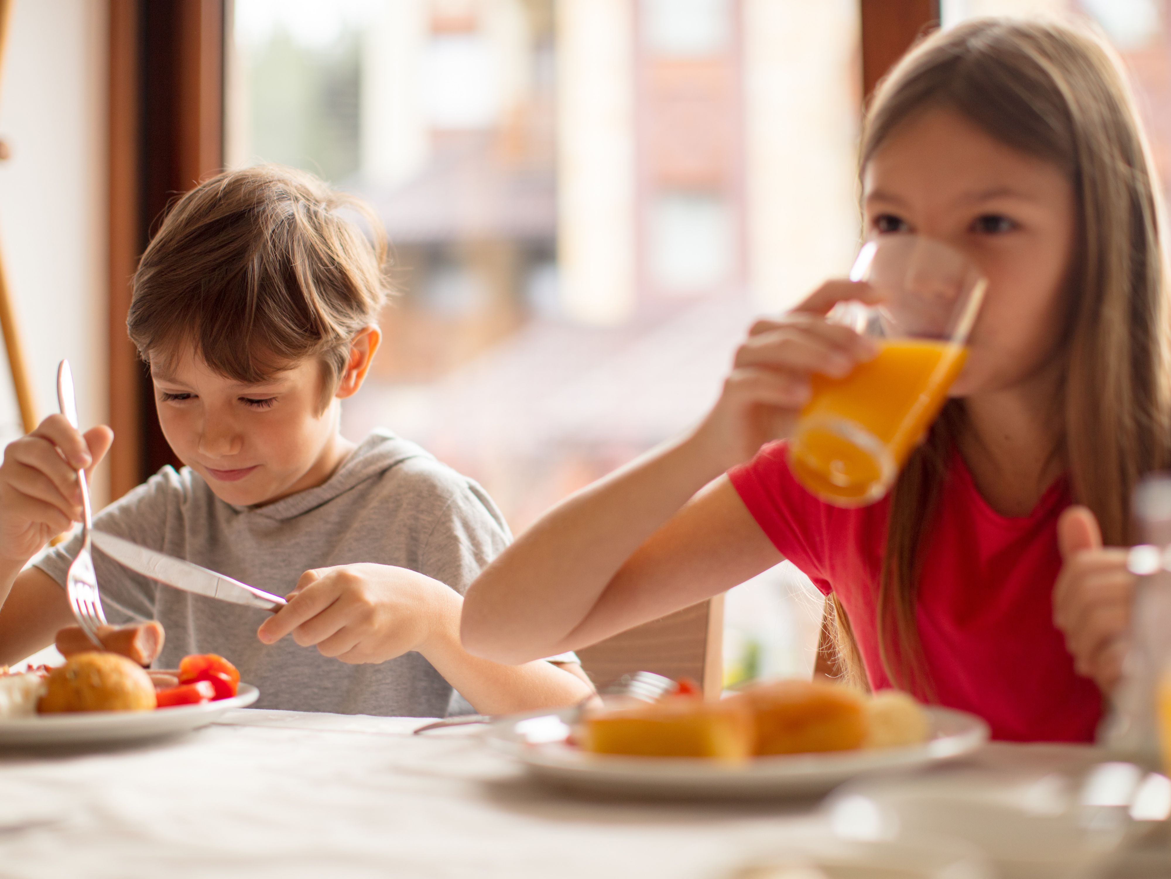 Kids eat free with paying adult at Holiday Inn