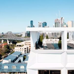 Enjoy panoramic city views from an elevated urban retreat.