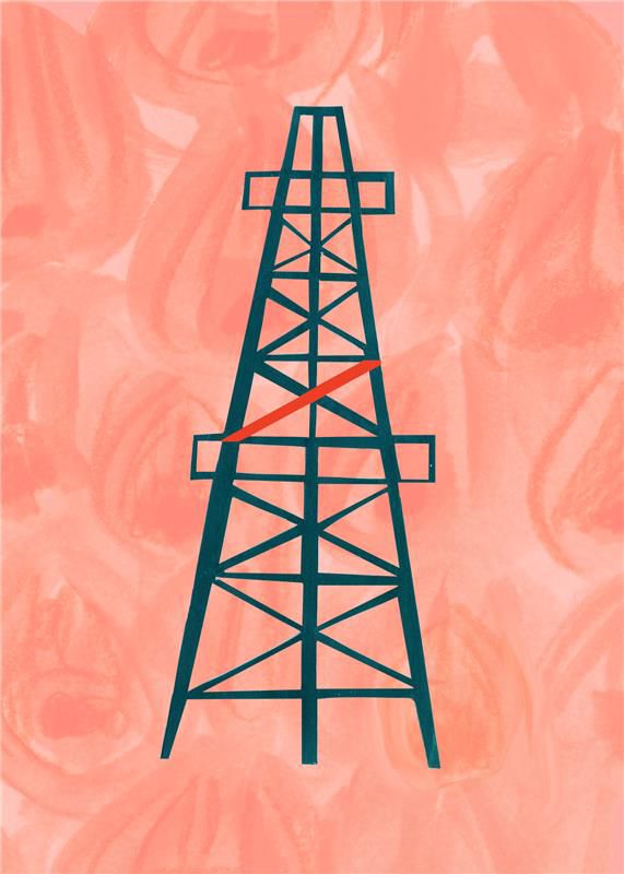 Hotel Indigo sketch of a electricity tower.