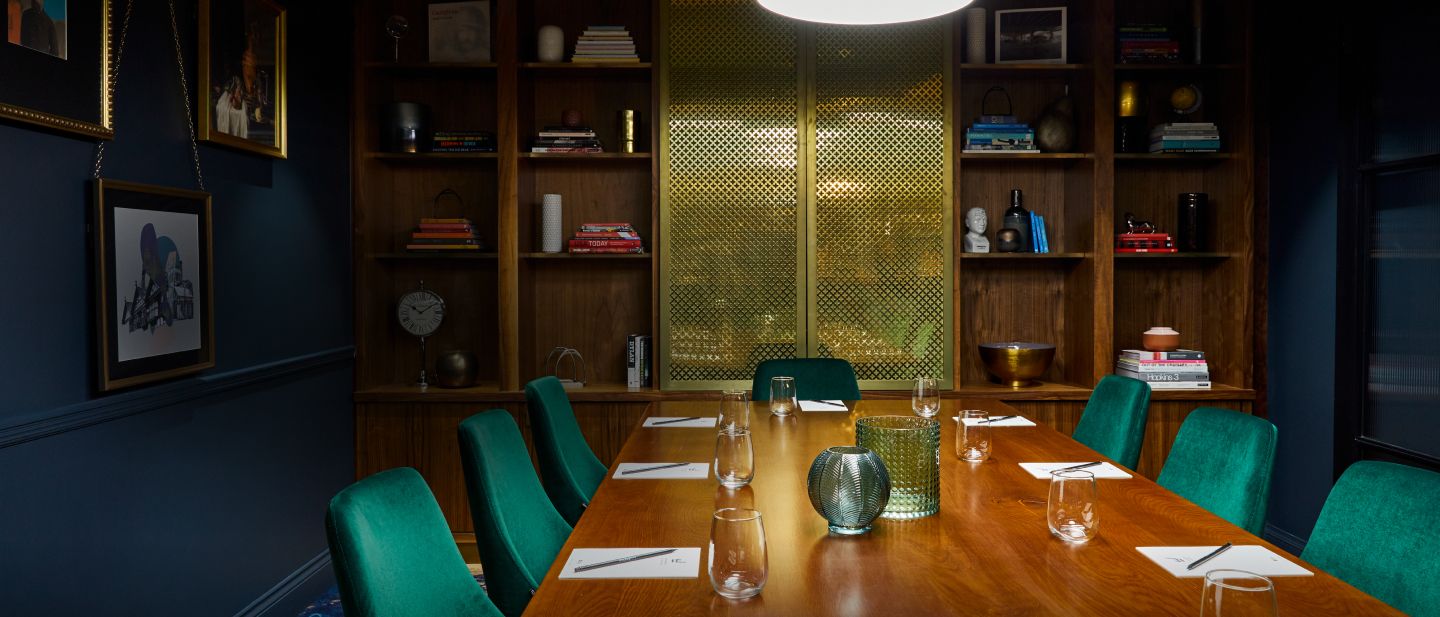 Chairs and a conference table for meetings