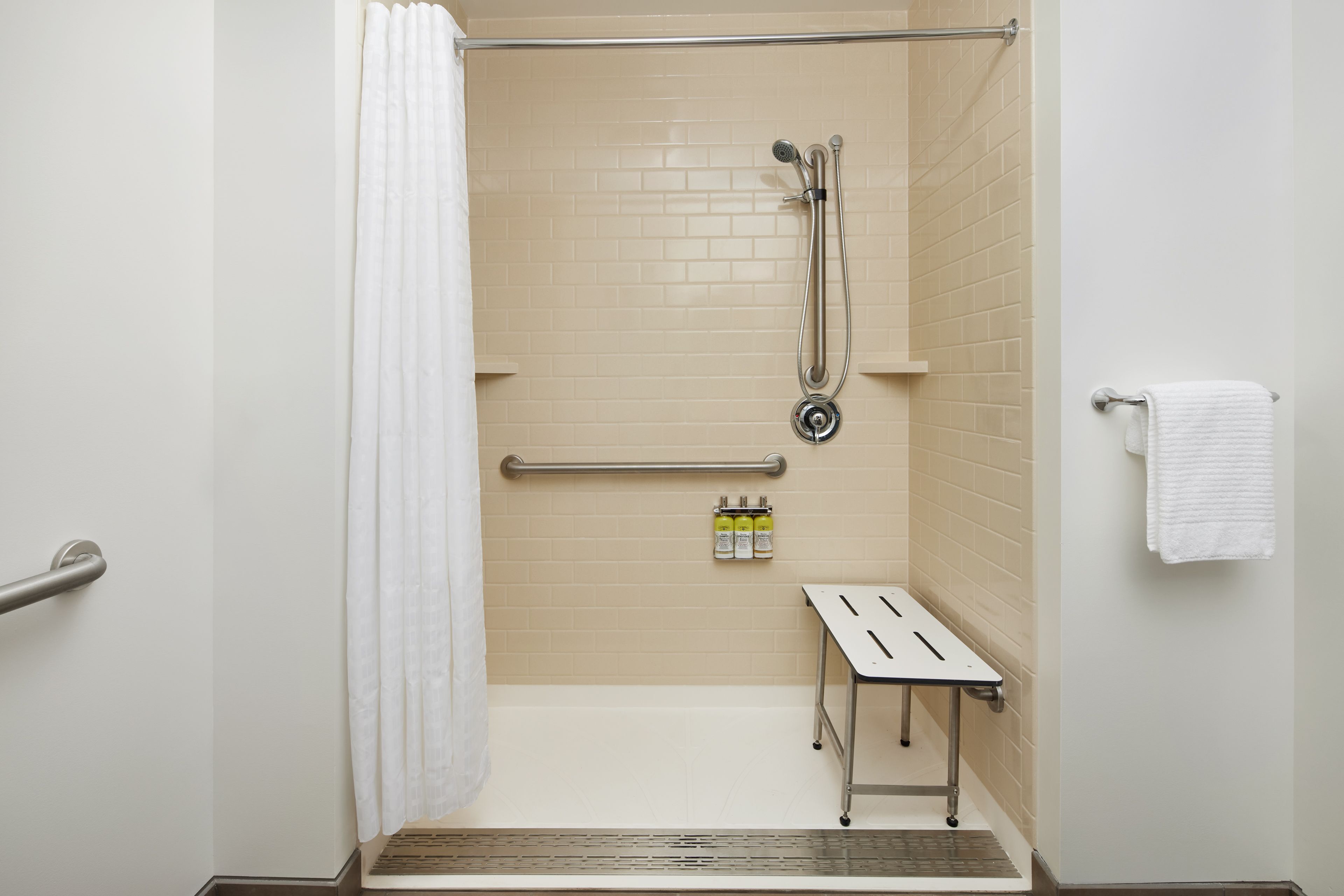 Guest Bathroom Roll In Shower