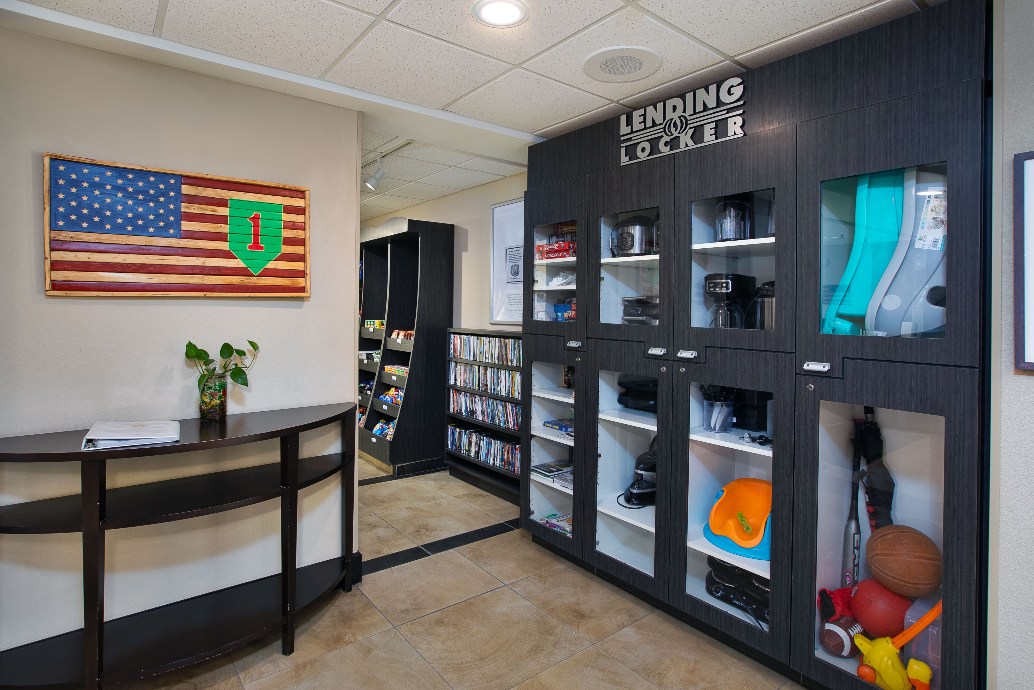 Complimentary Lending Locker for our guests