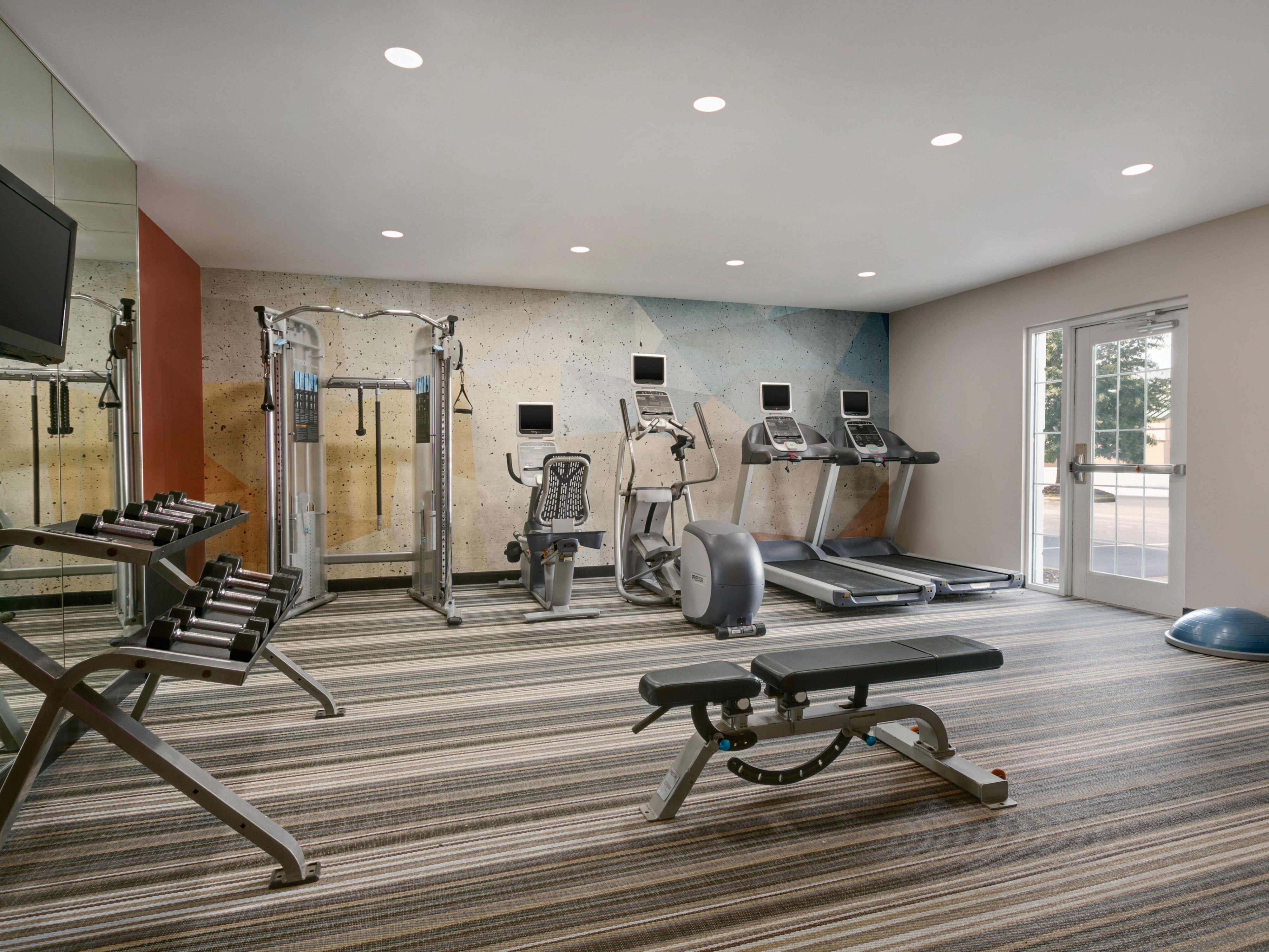 Enjoy our fully equipped fitness center.