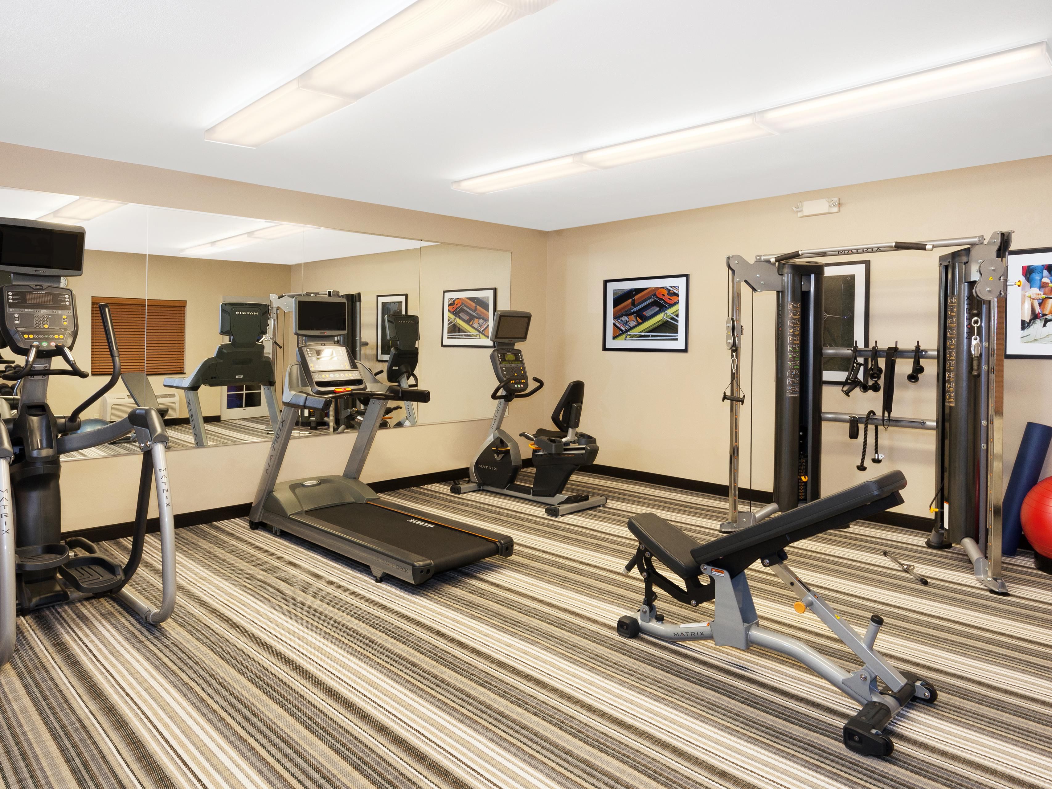 Newly-Renovated 24 hour Fitness Center with brand new equipment