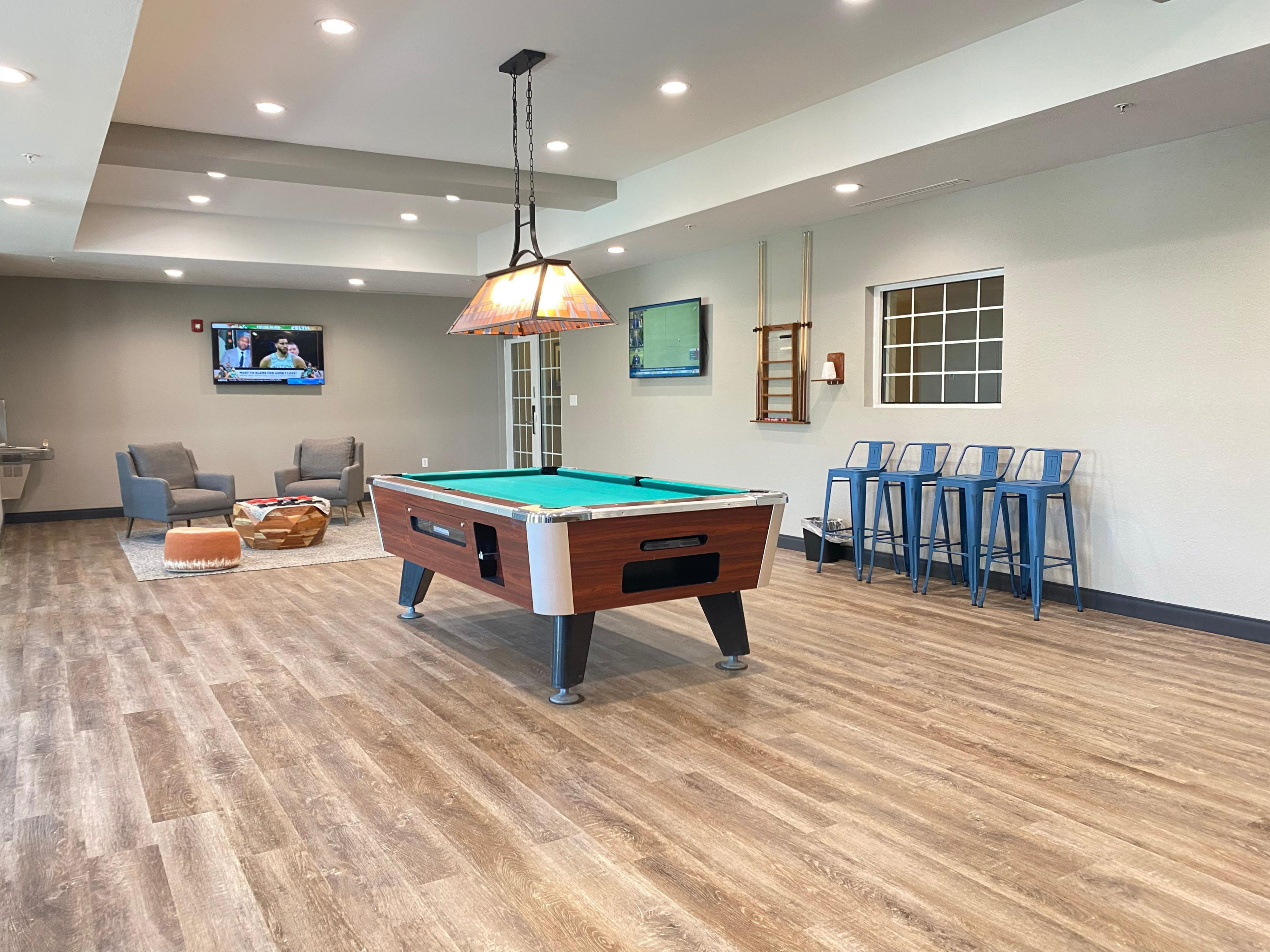While you are staying with us, make sure to check out of the family fun game room! The game room includes a pool table, shuffleboard, Basketball, ping pong, arcades, flat screen TV's, board games and much more!