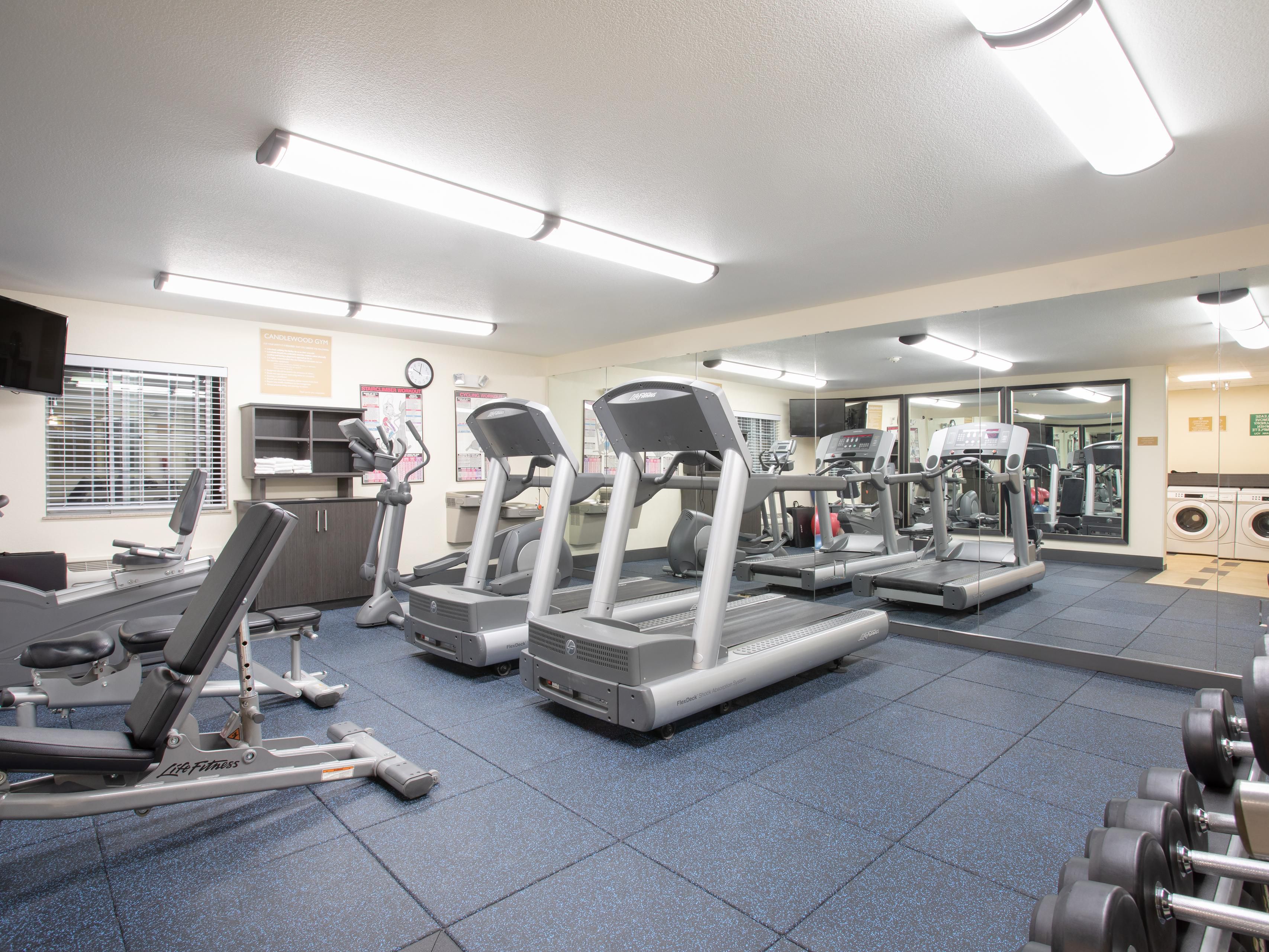 Stay active during your stay in our fitness center!