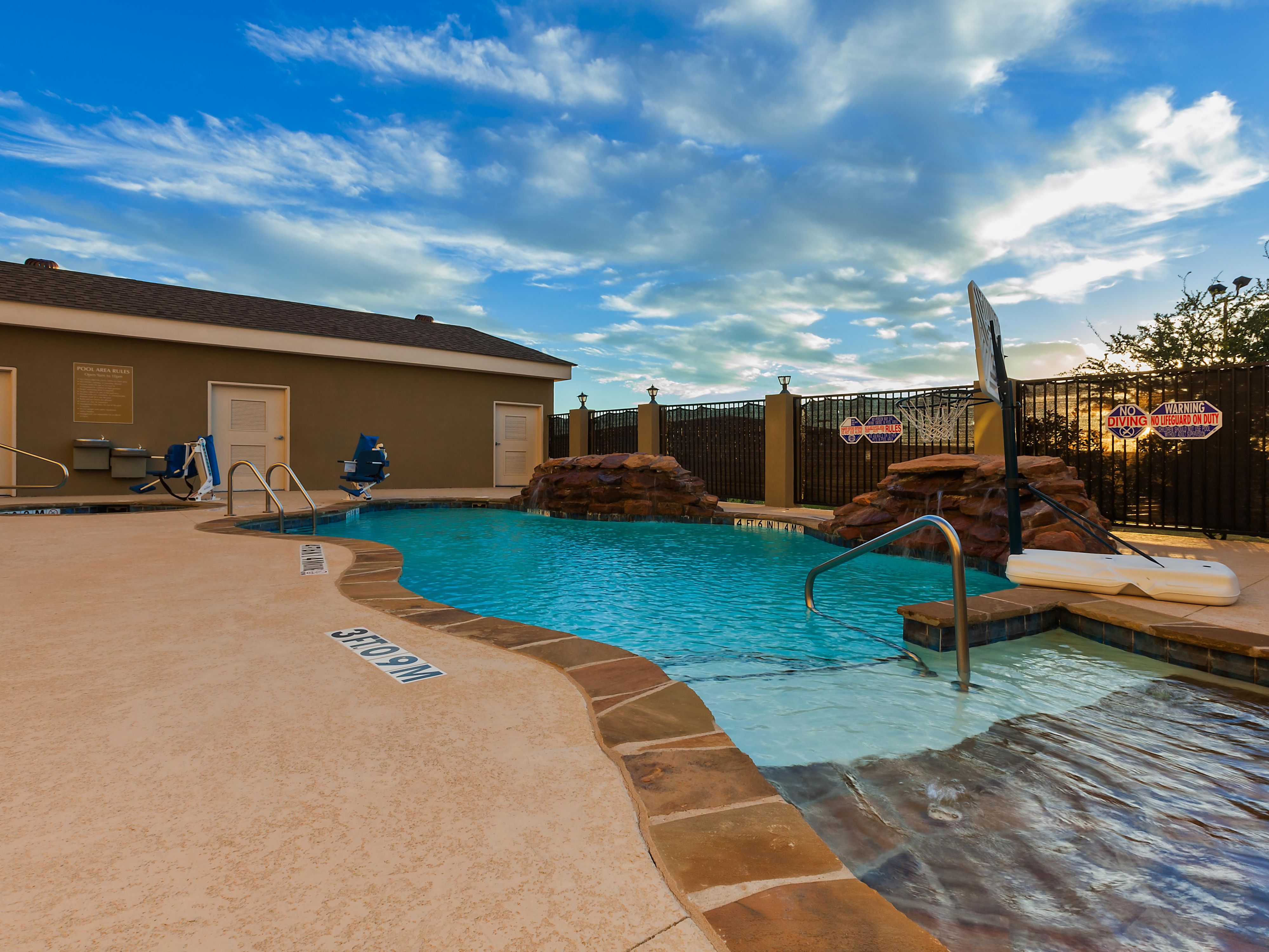 Dive into relaxation at Candlewood Suites Decatur Medical Center, where our inviting outdoor pool promises a perfect oasis to unwind and soak up the sun.