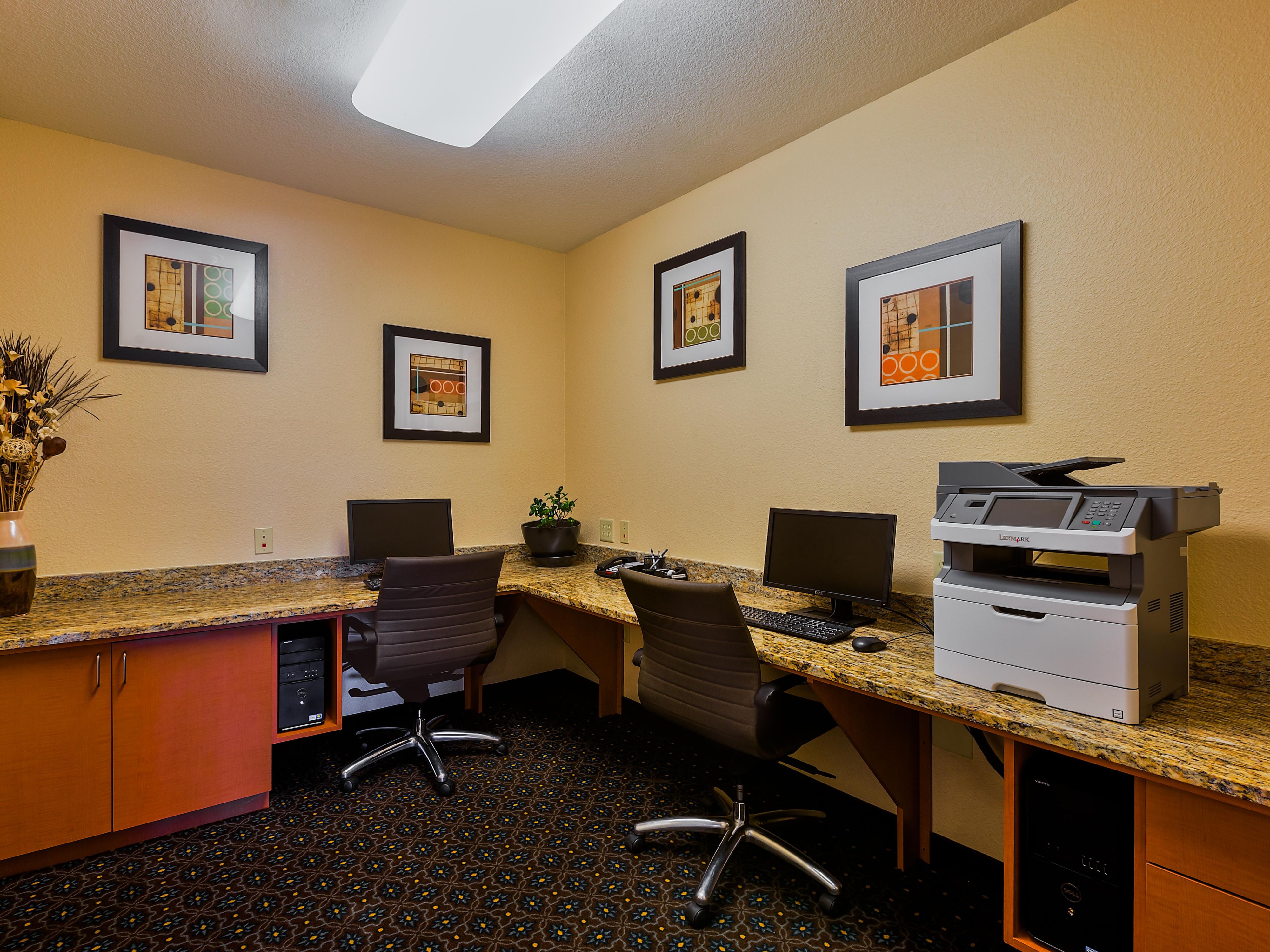 At Candlewood Suites Decatur Medical Center, not only can you relax in the comfort of our spacious suites, but you can also handle all your business needs with ease, thanks to our top-notch printing and shipping services that ensure your stay is as productive as it is comfortable.