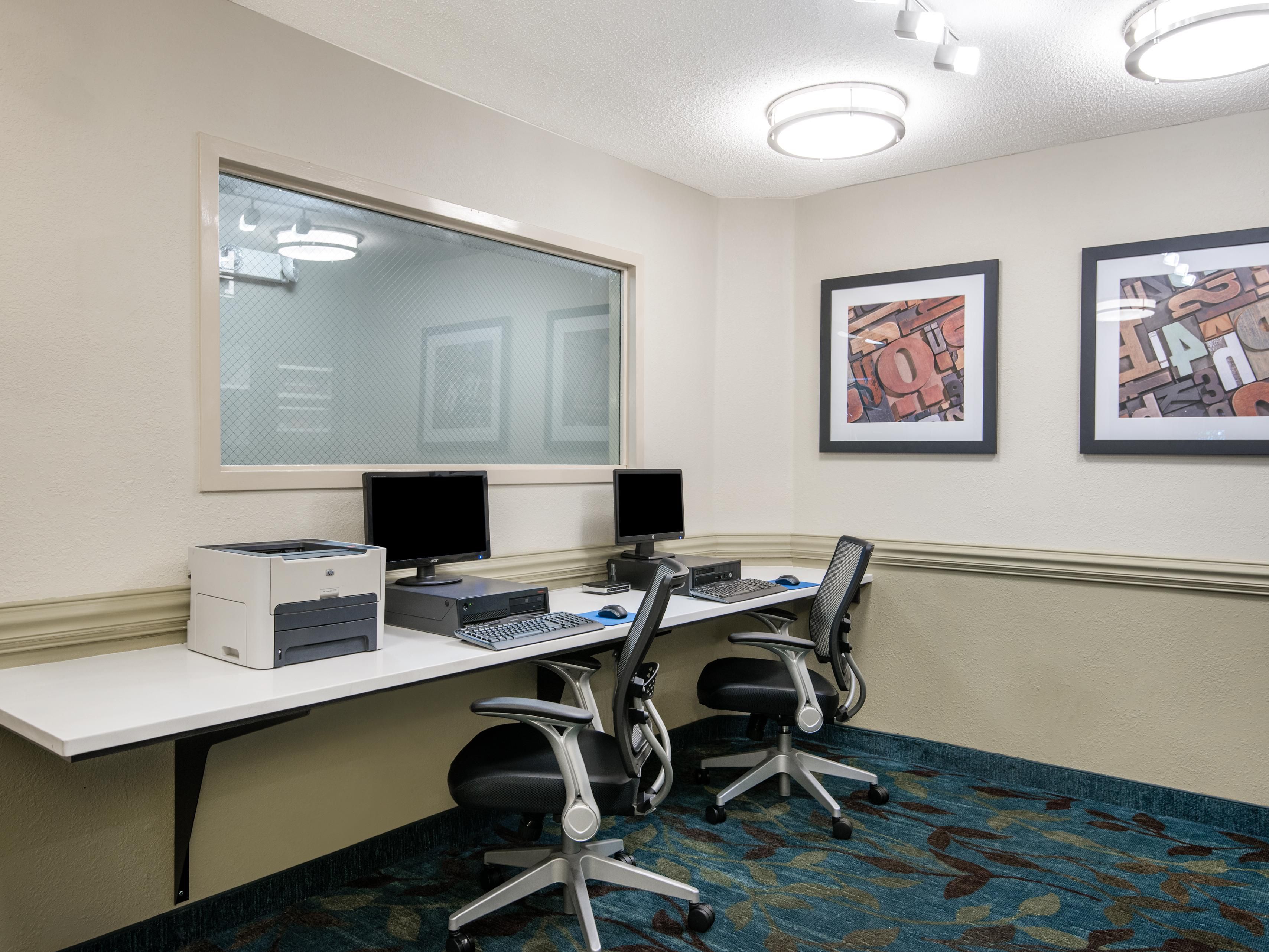 Keep up with work with our free Wi-Fi Internet.