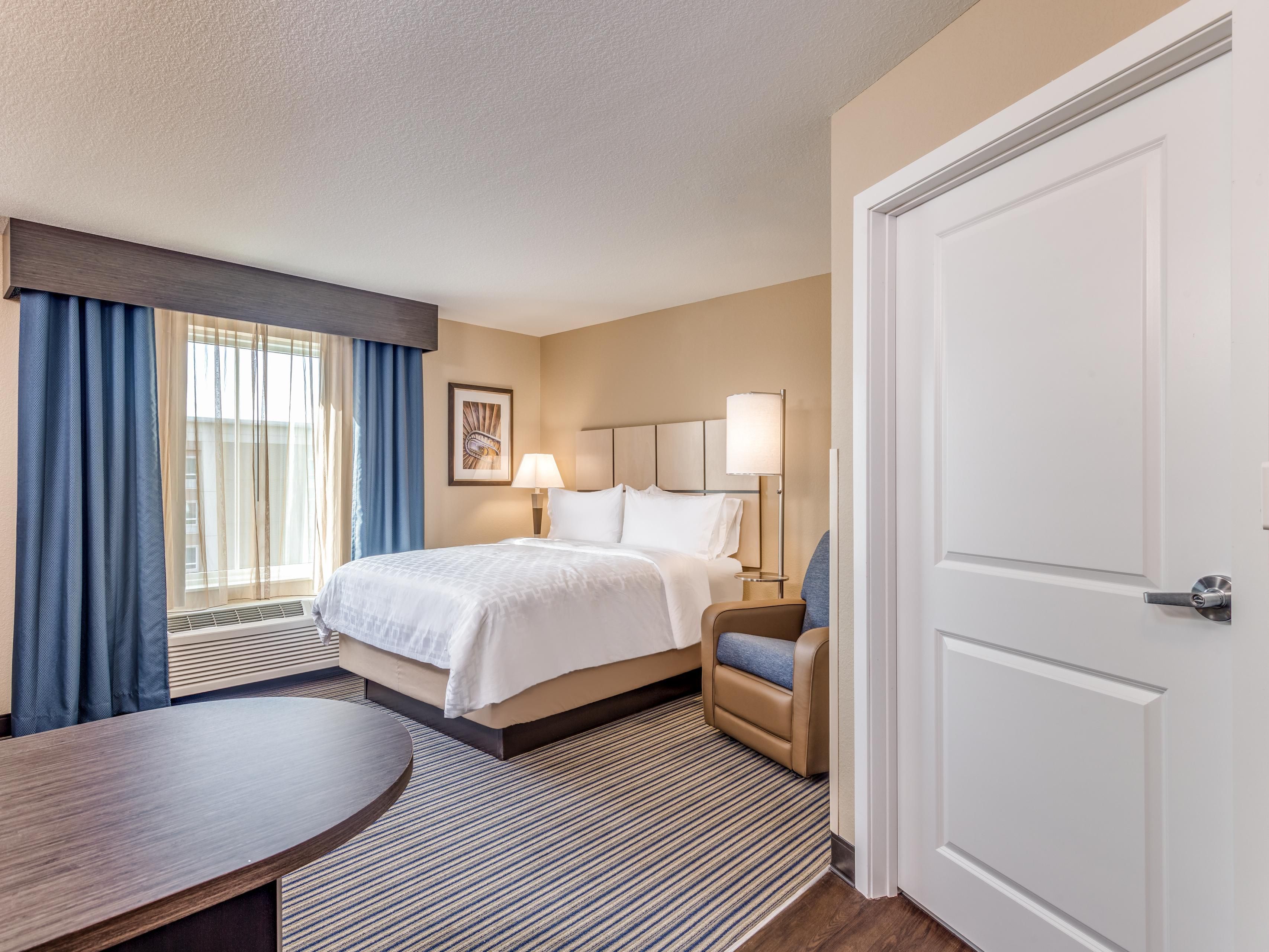 Our studio suites are large and relaxing with a full-size recliner
