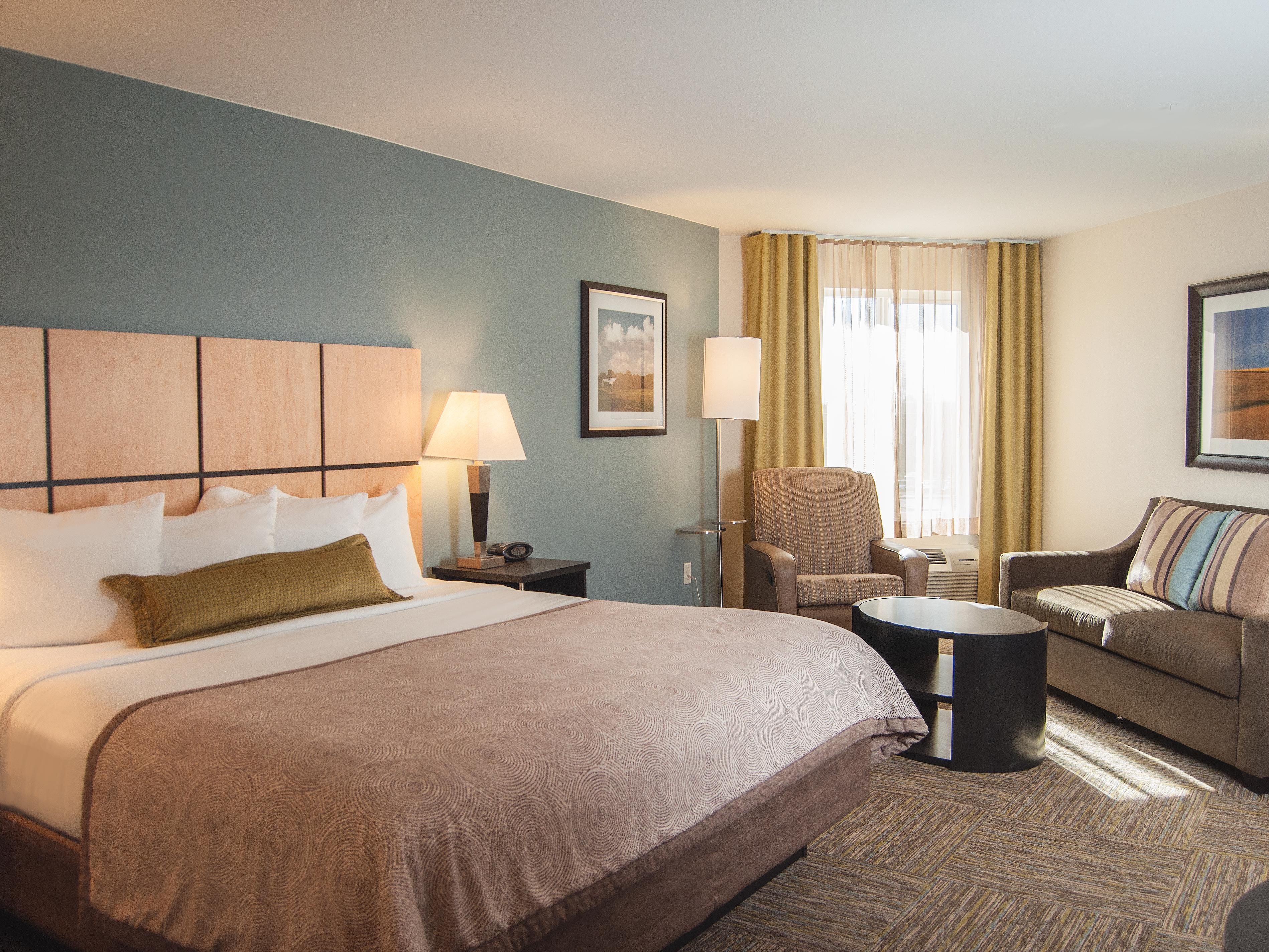 Studio Suite at The Candlewood Suites in Fort Collins, Colorado.