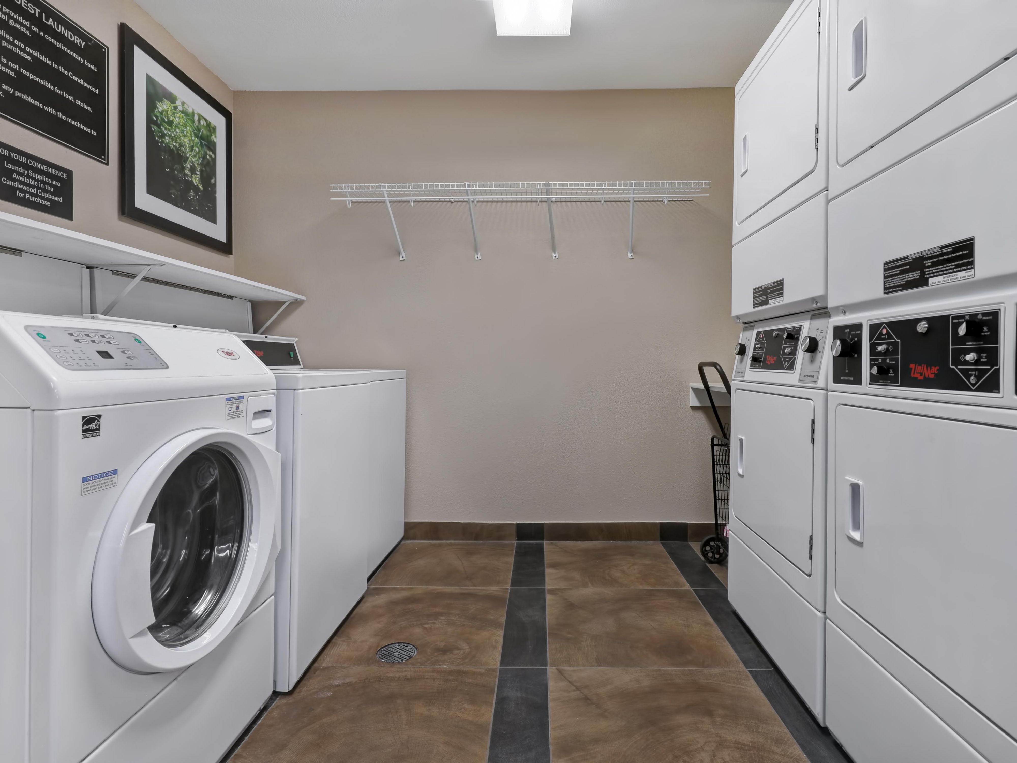 24/7 complimentary laundry for all guests. 