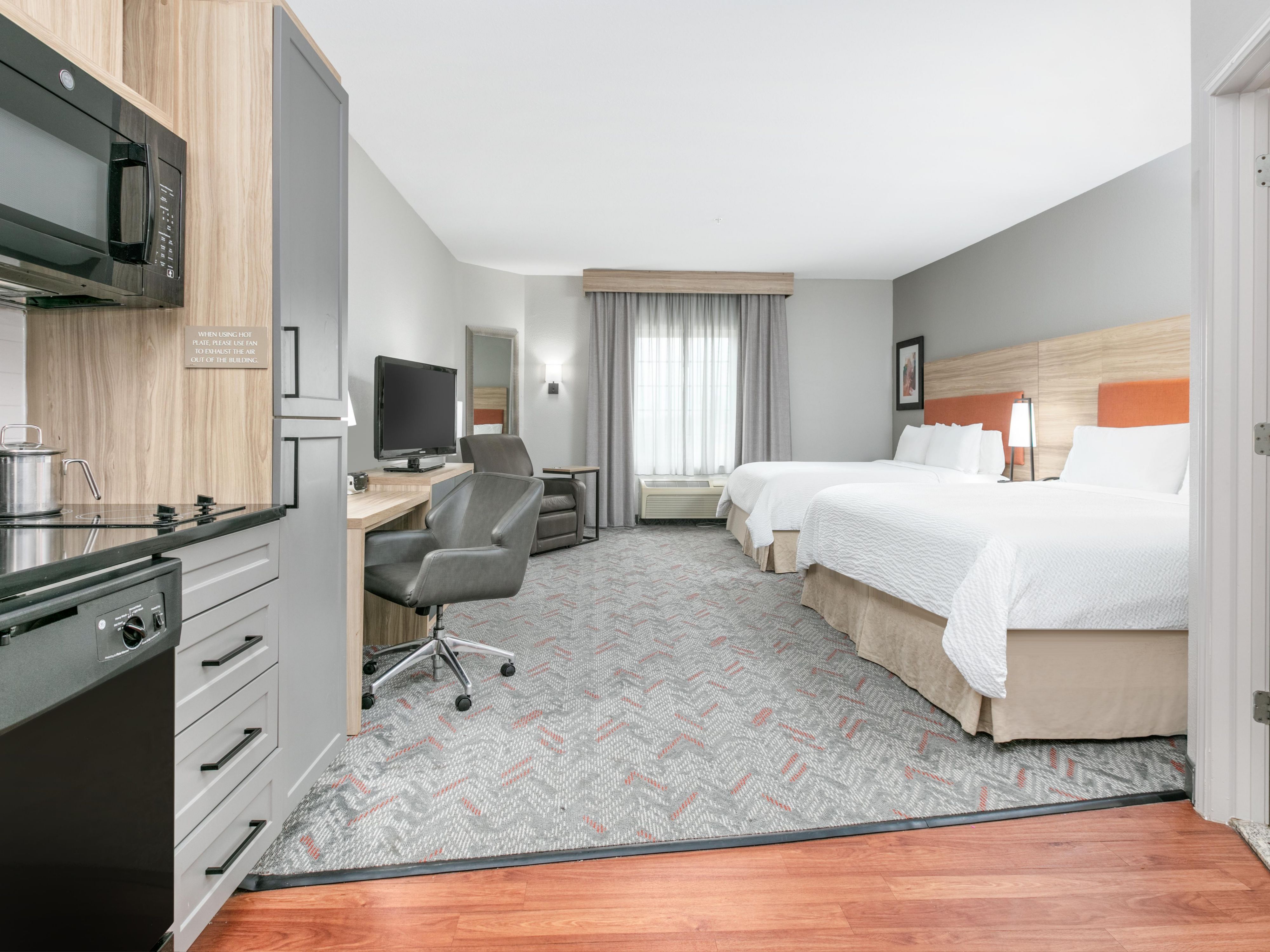 Sleep soundly with two beds and all the comforts you need.