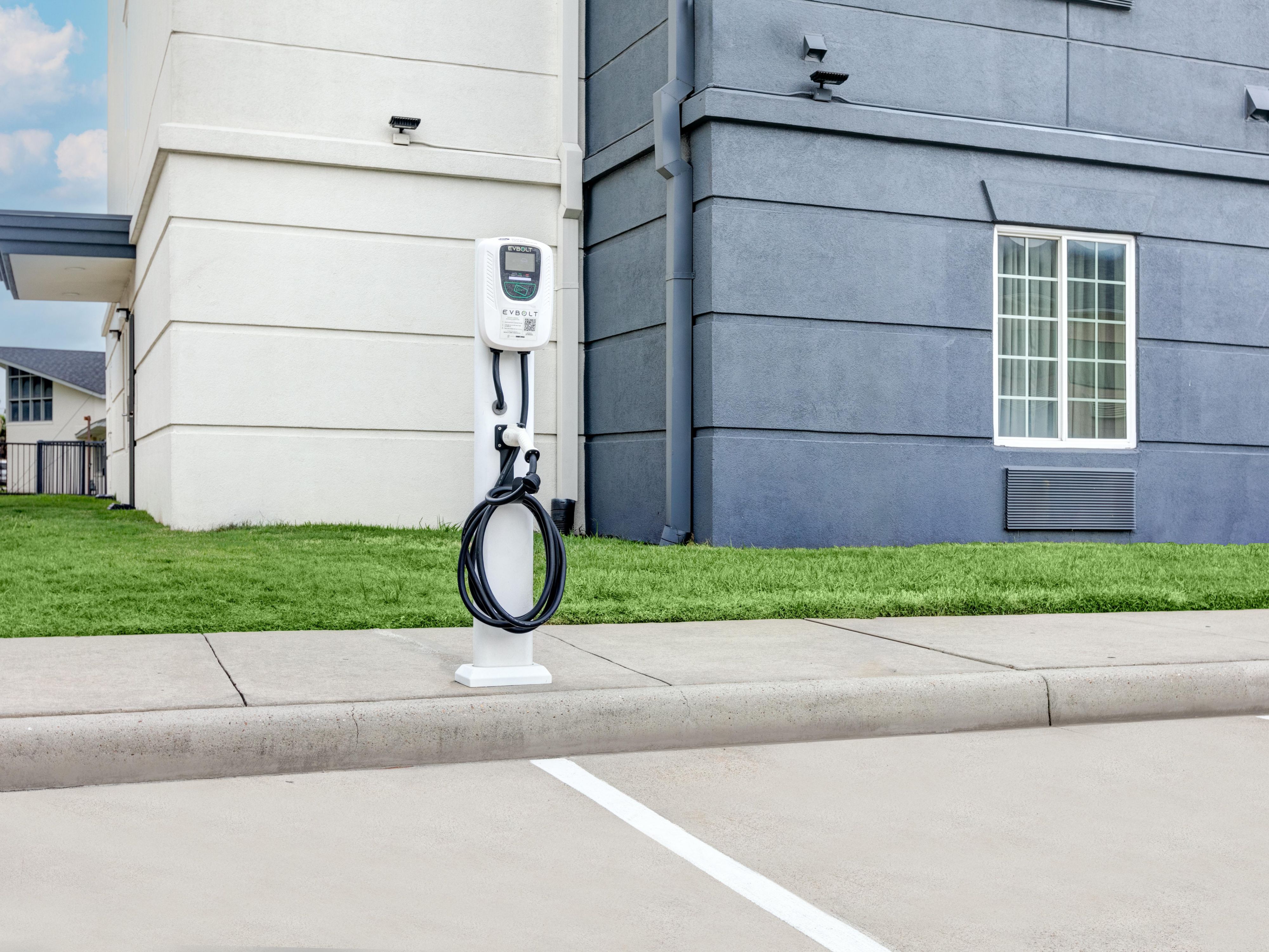 Stay road ready with our convenient EV charging station, designed for modern travelers who like to plan ahead.