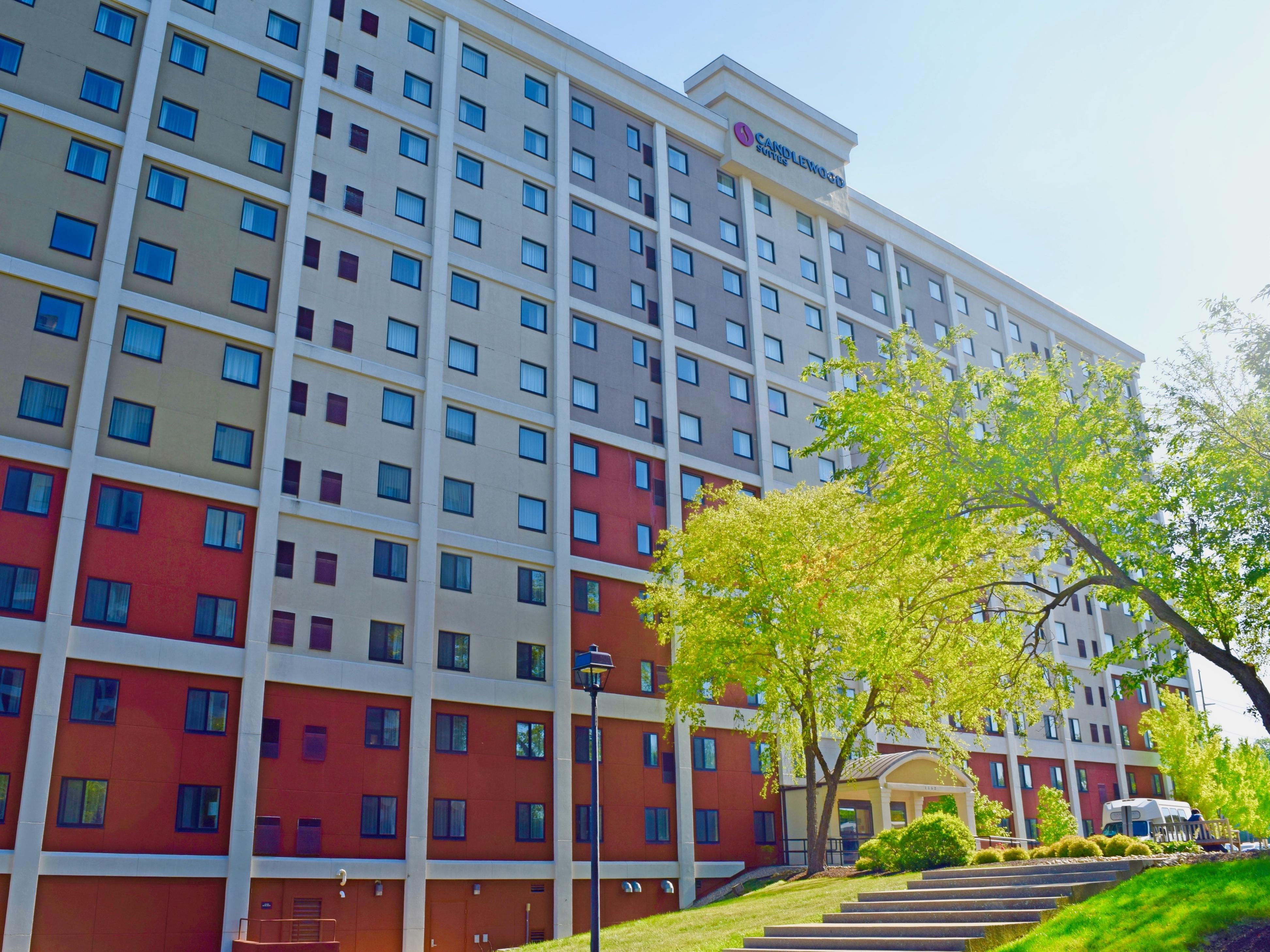 Traveling with pets or family? We welcome cats and dogs with open arms and offer relaxed, home-like amenities for everyone, complimentary laundry, grilling stations, Candlewood Cupboard, and more. Settle in, get comfortable, and make your stay truly your own.