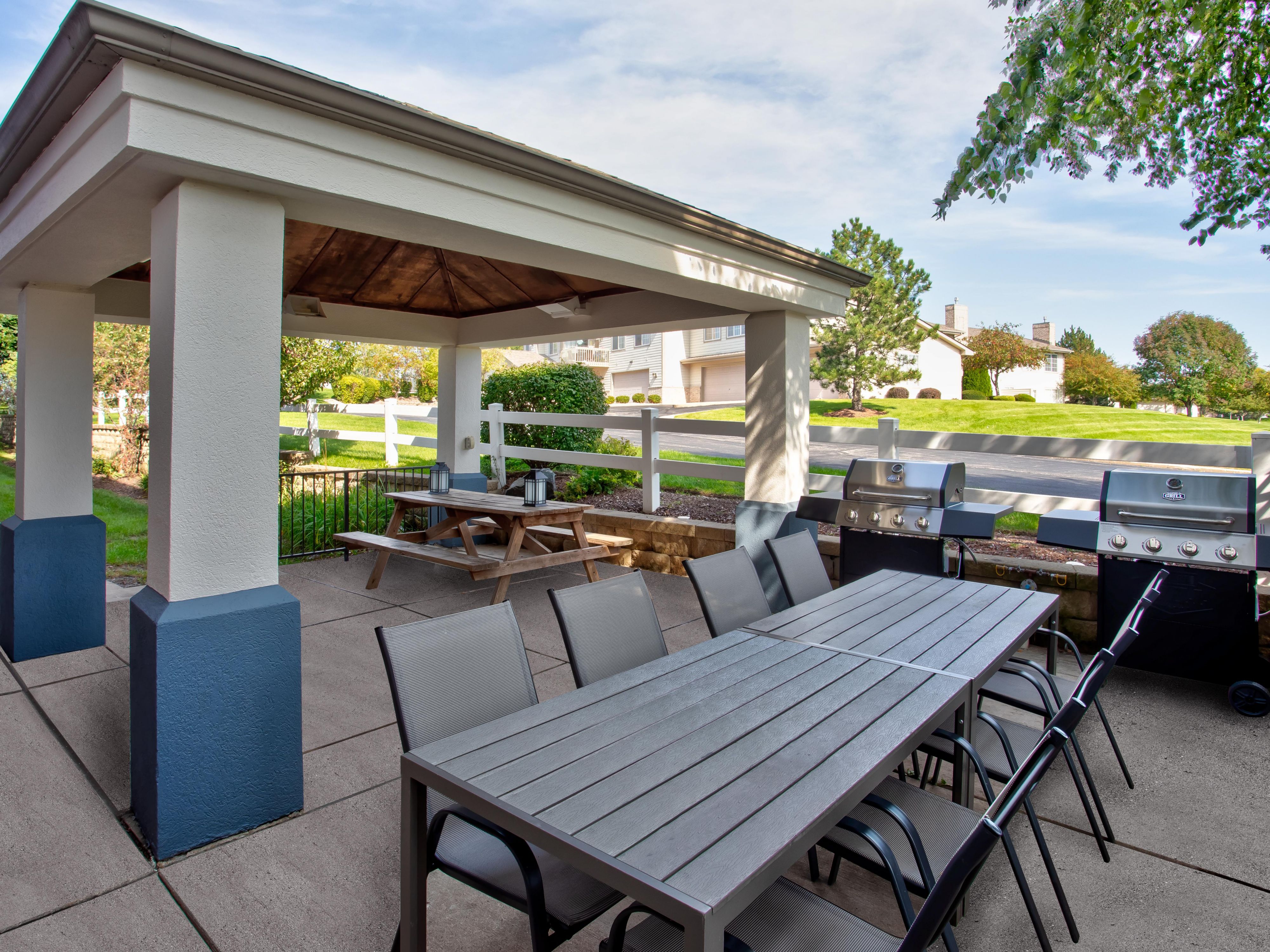 The Gazebo Grill offers a place to cook out with friends & family