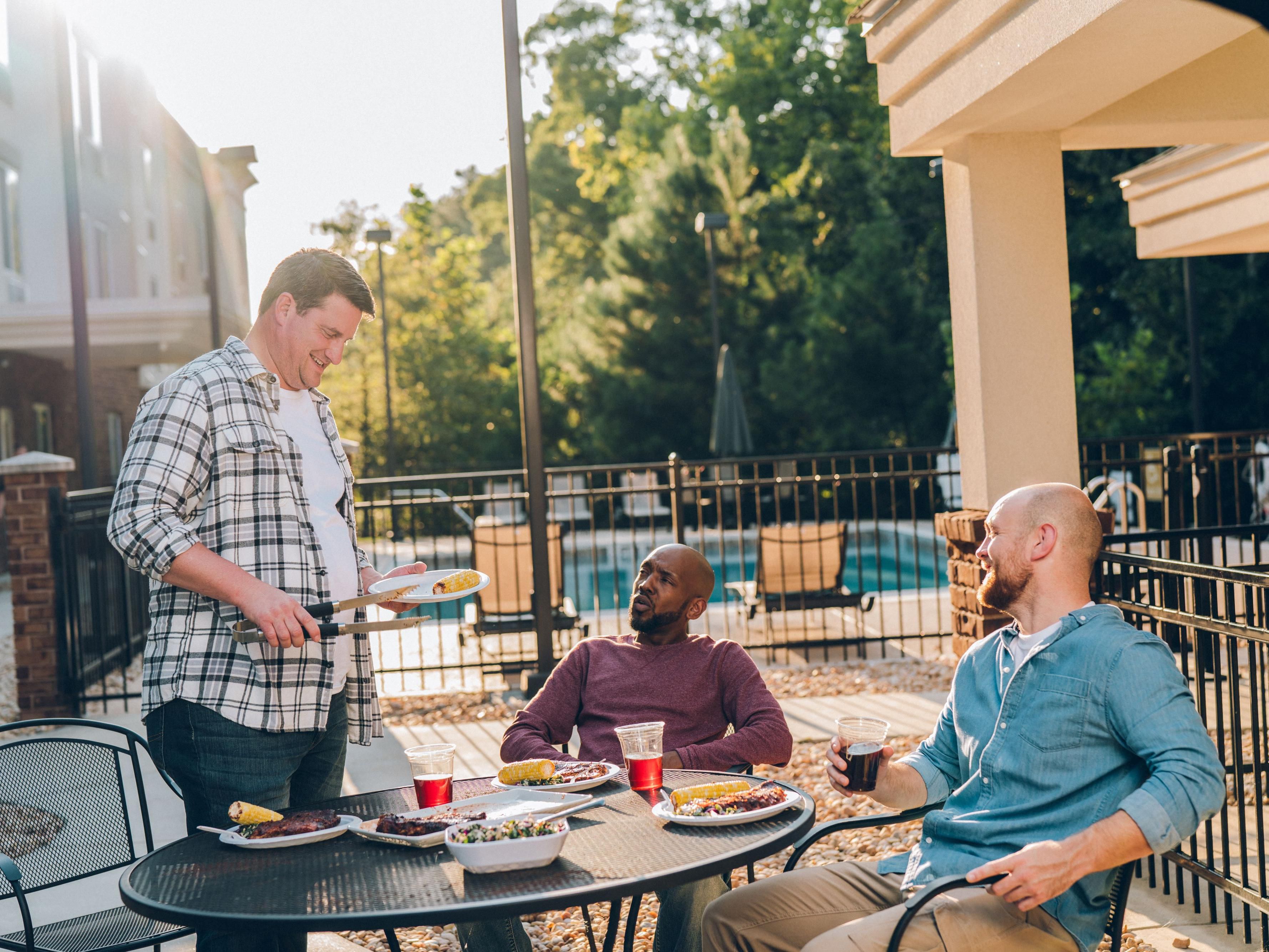 Unwind and grill out by the pool after a long day at work or to soak up the sun and relax over the weekend.