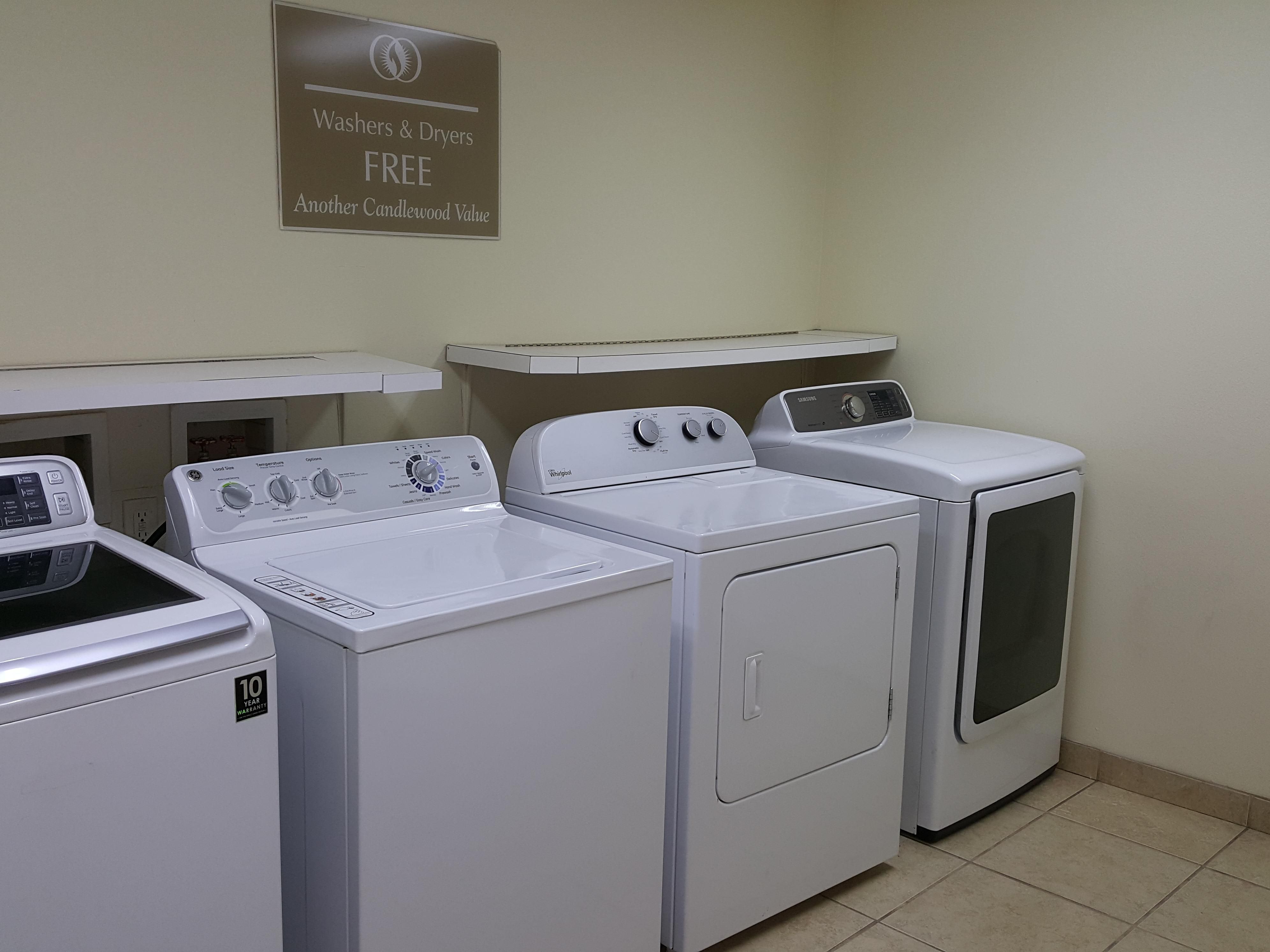 Complimentary Laundry Facility Always Open