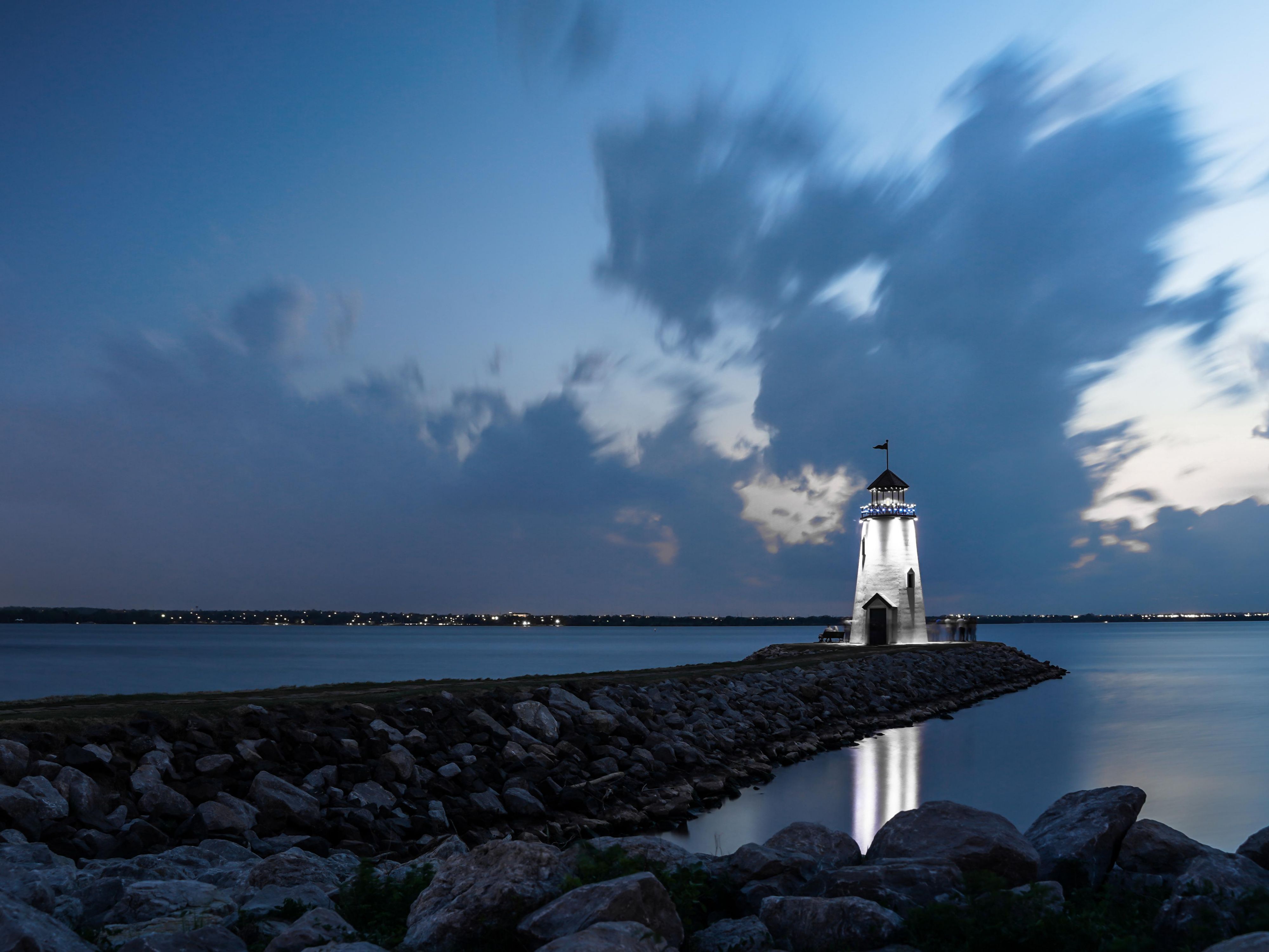 Visit one of the many beautiful parks near OKC like Lake Hefner Park.