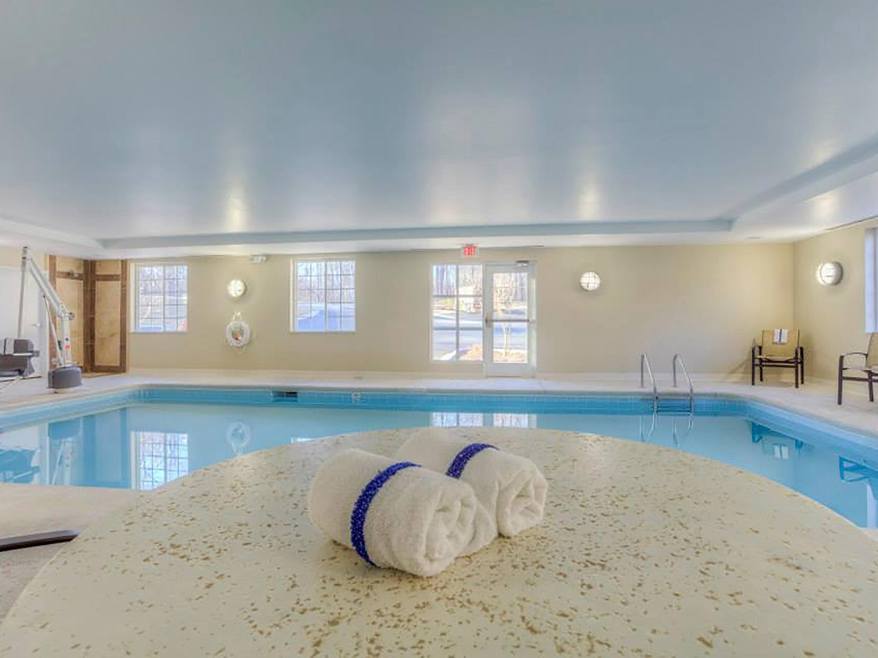 Have fun in our Indoor Heated Salt Water Swimming Pool