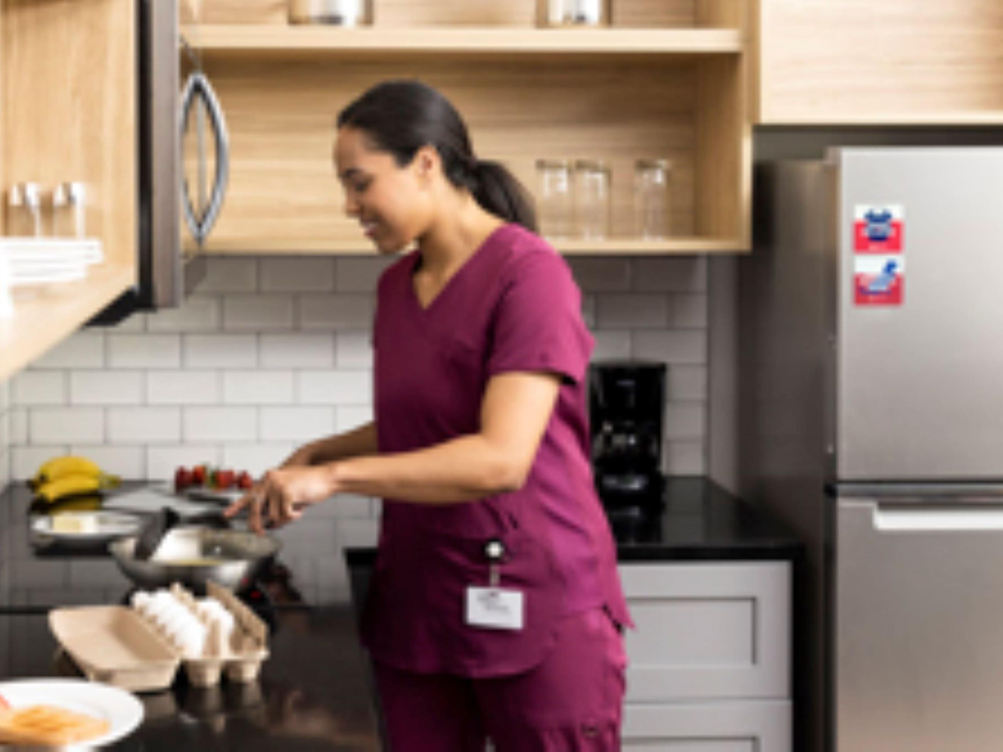 Whichever suite you choose, it’ll be spacious, comfortable, and complete with everything you need to live, work, and relax while you’re away from home.