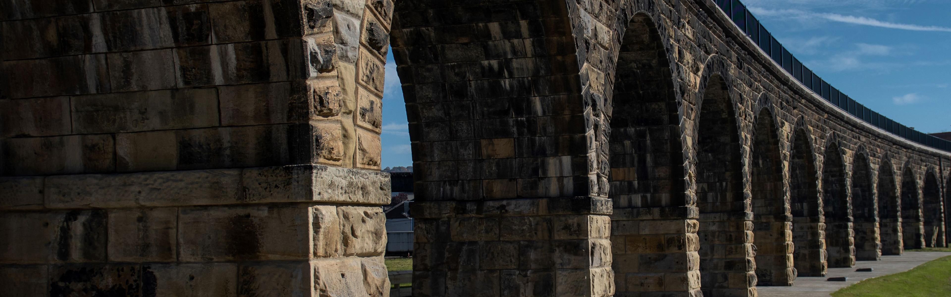 Great Stone Viaduct in Bellaire, Ohio