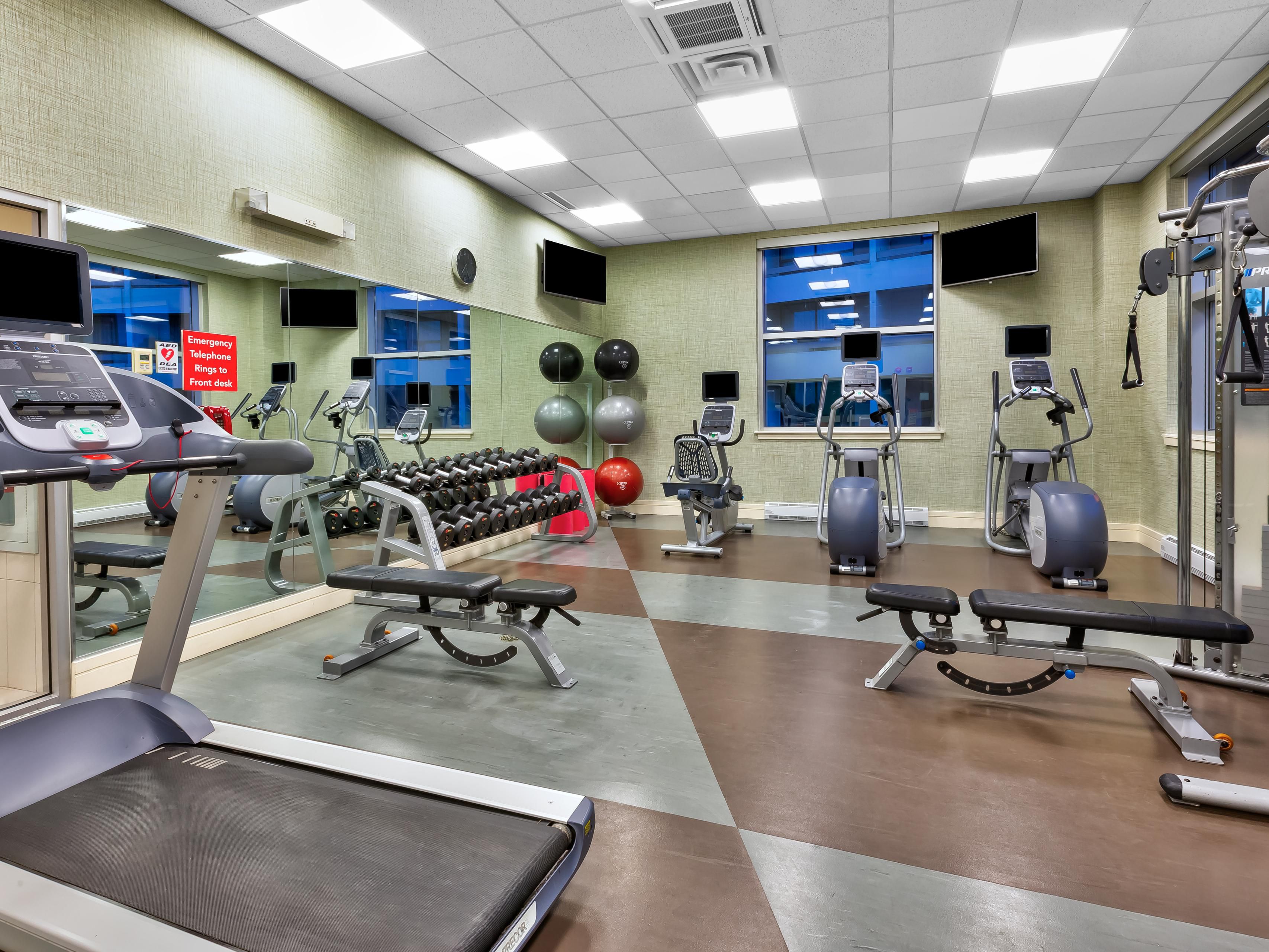 Stay energized with a quick session in our Fitness Center.