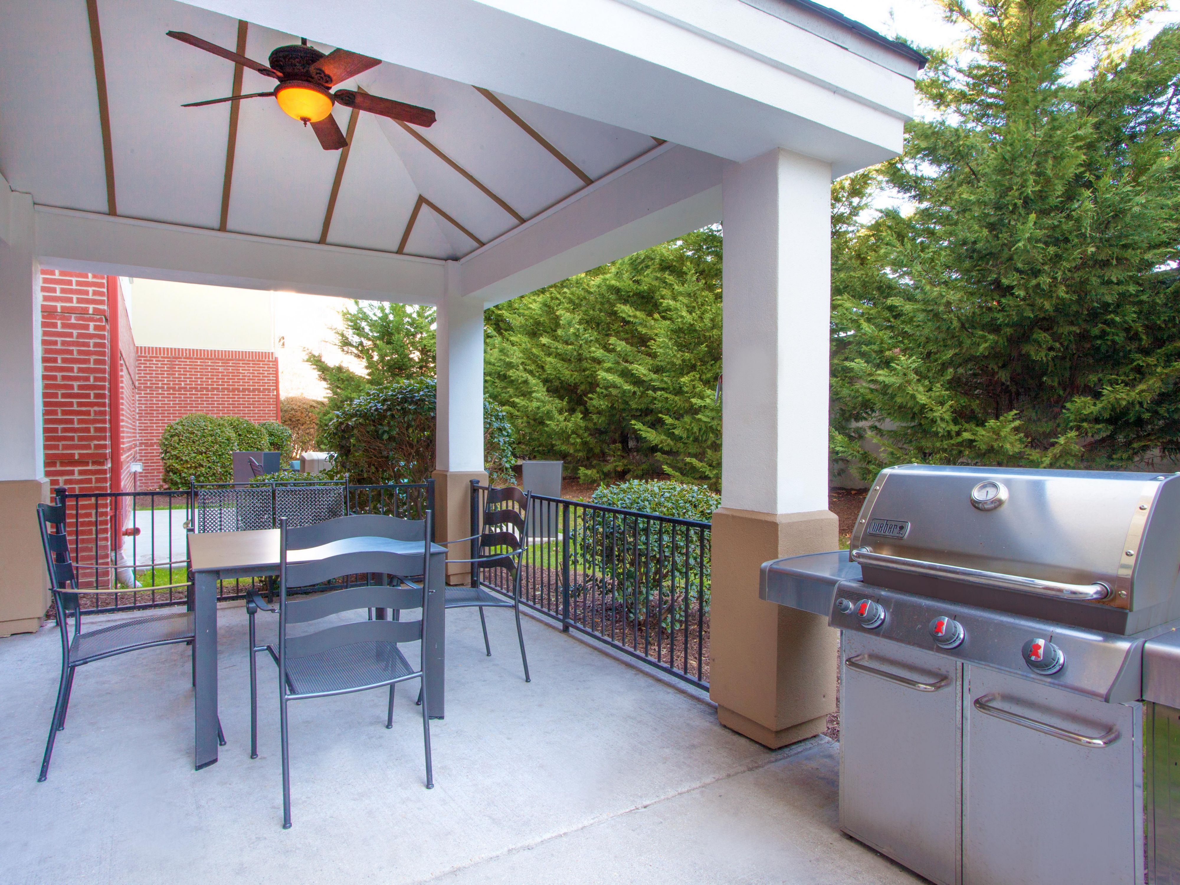 Relax and unwind at the end of a long day while you enjoy our outdoor gazebo, and guests use gas grill.