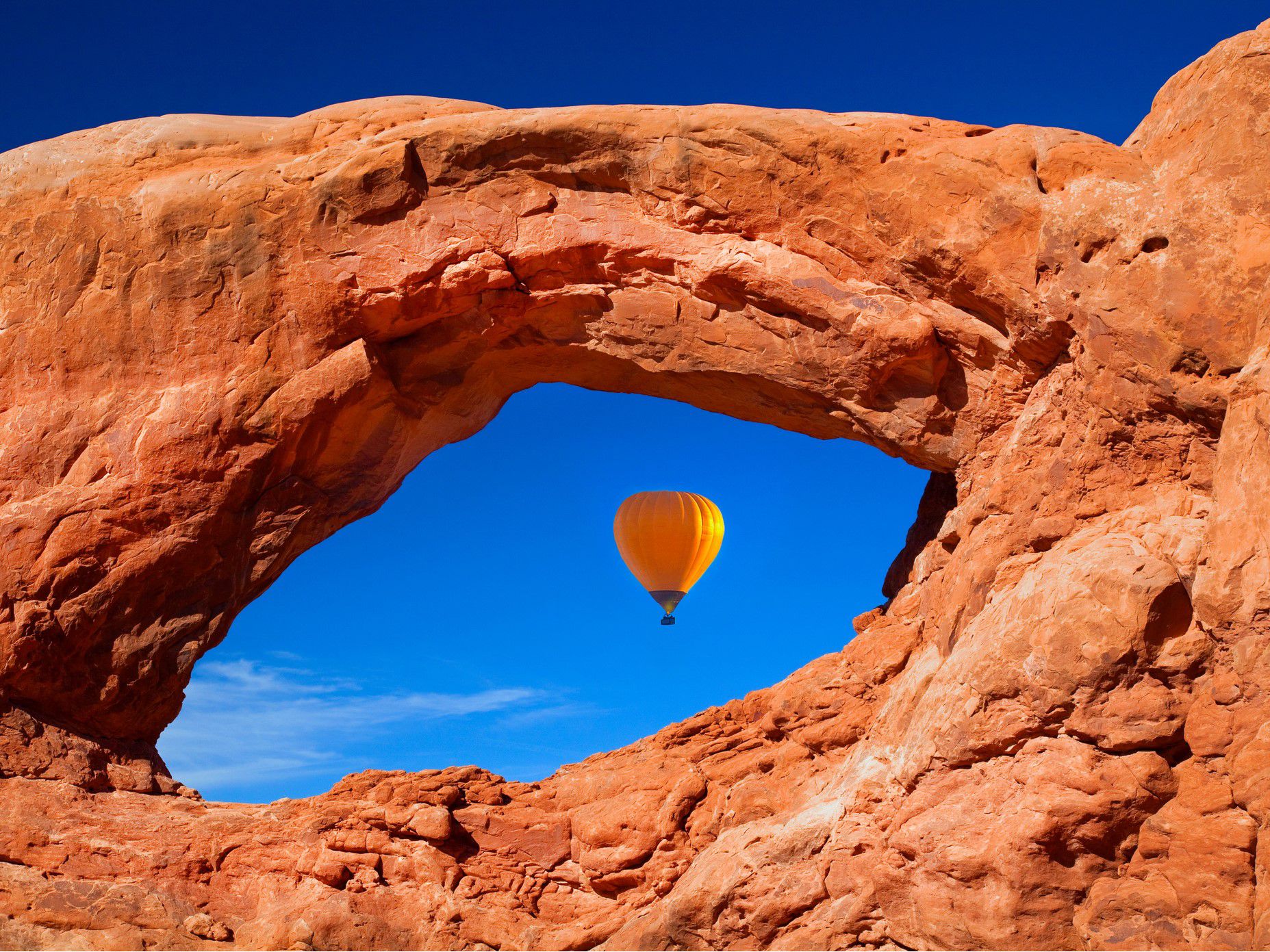 Canyonlands Balloon ride over Arches National Park, Moab, UT