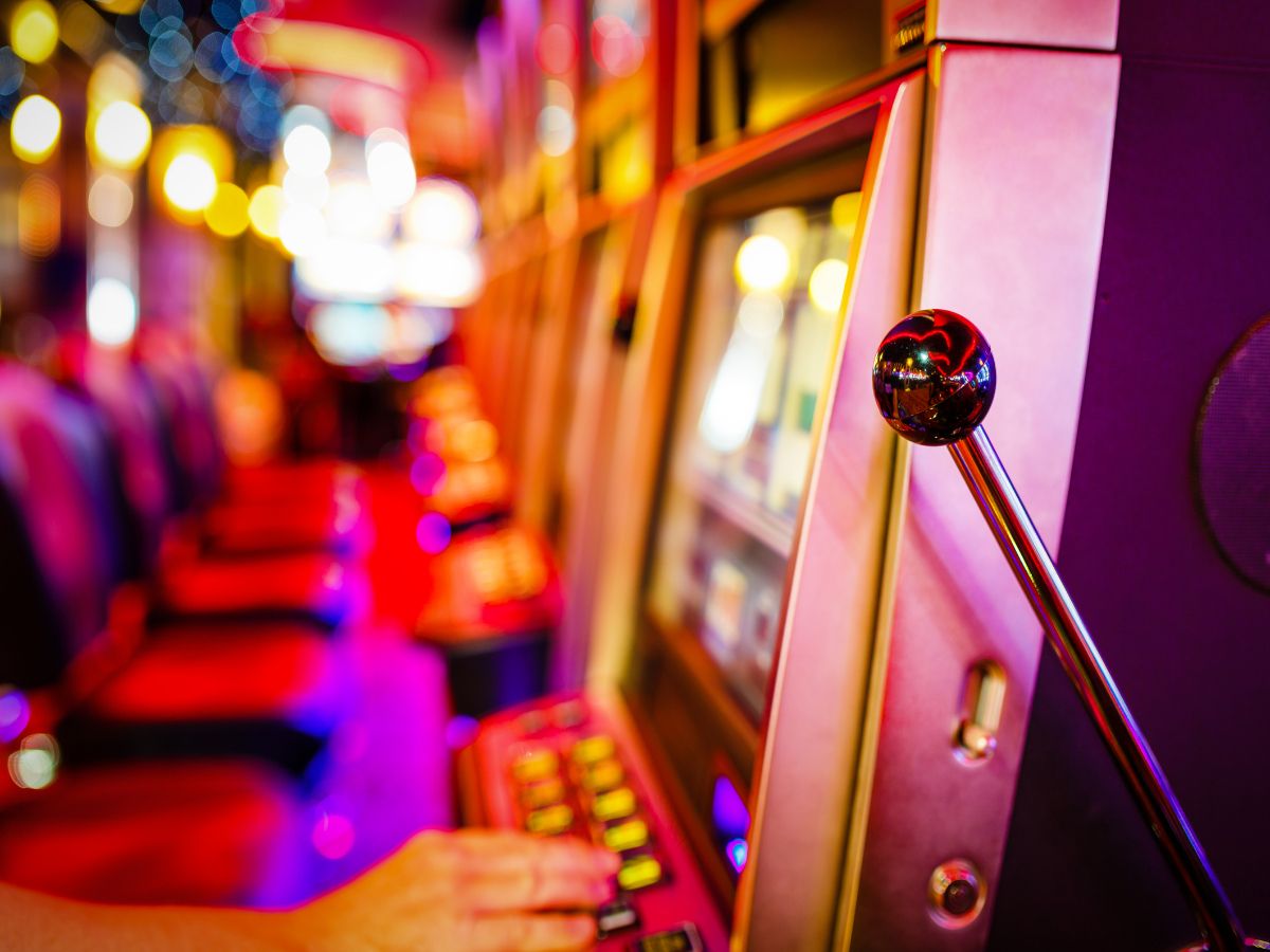 Slot machine at casino