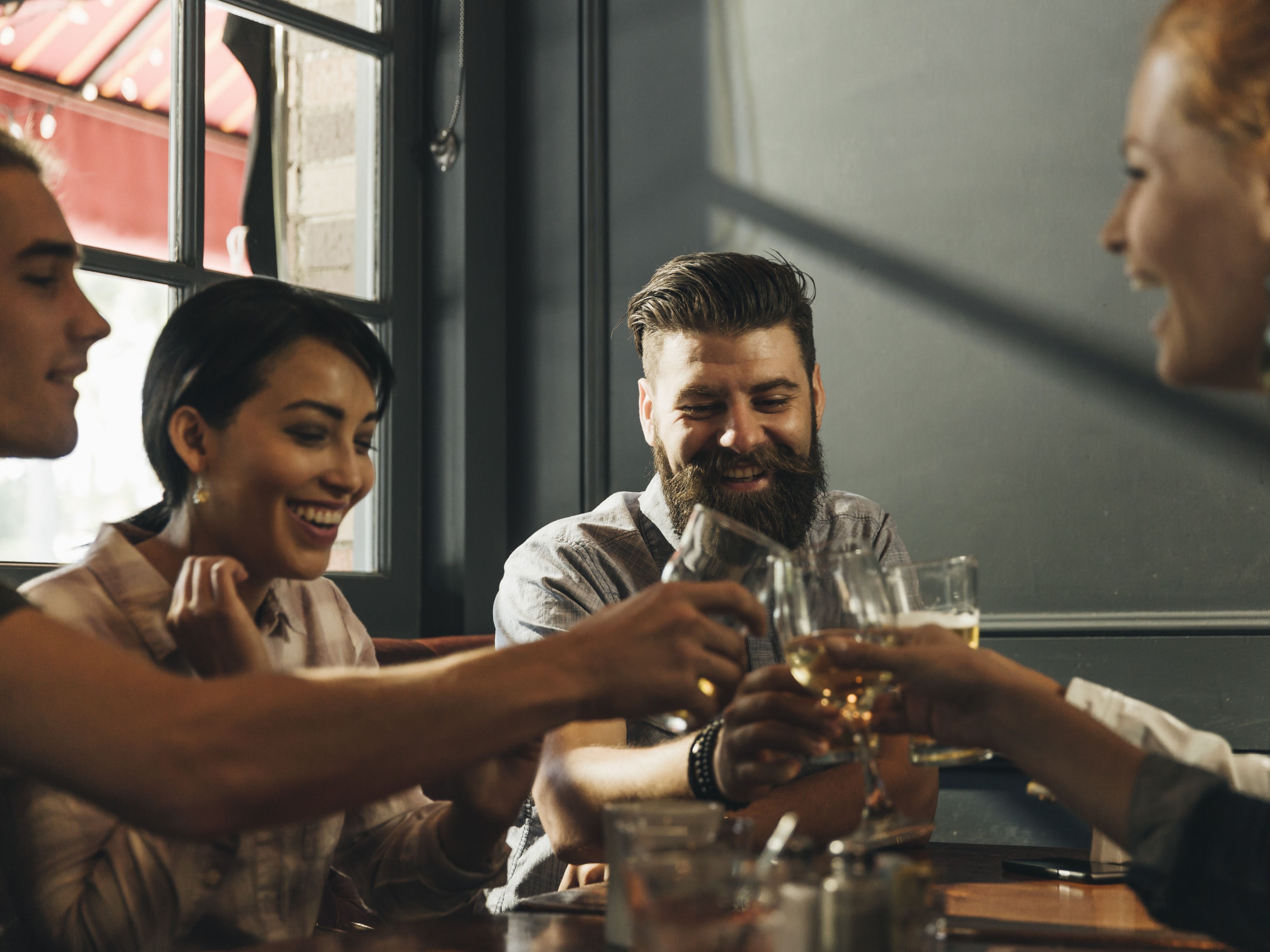 Friends at the bar