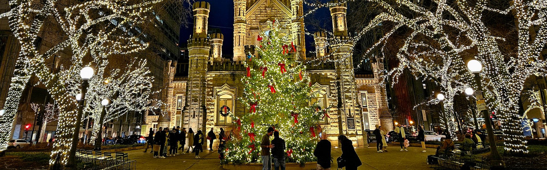 Christmas decorations outside