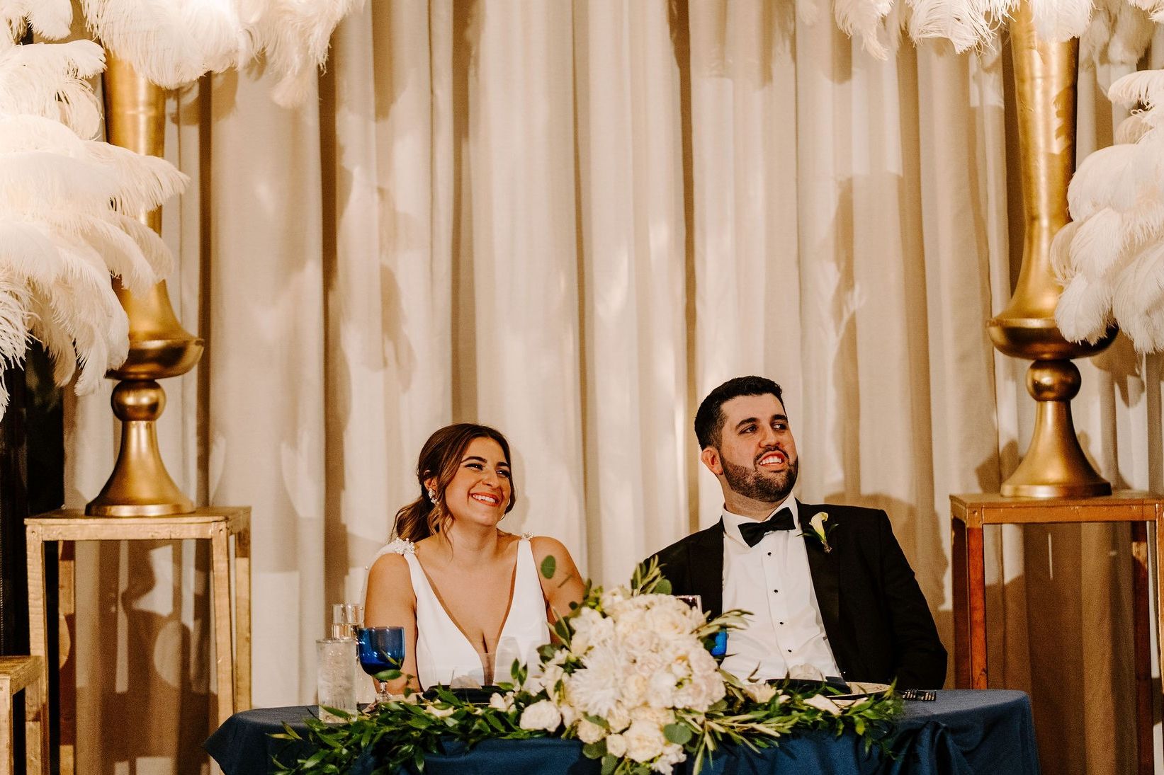 Bride and Groom Table